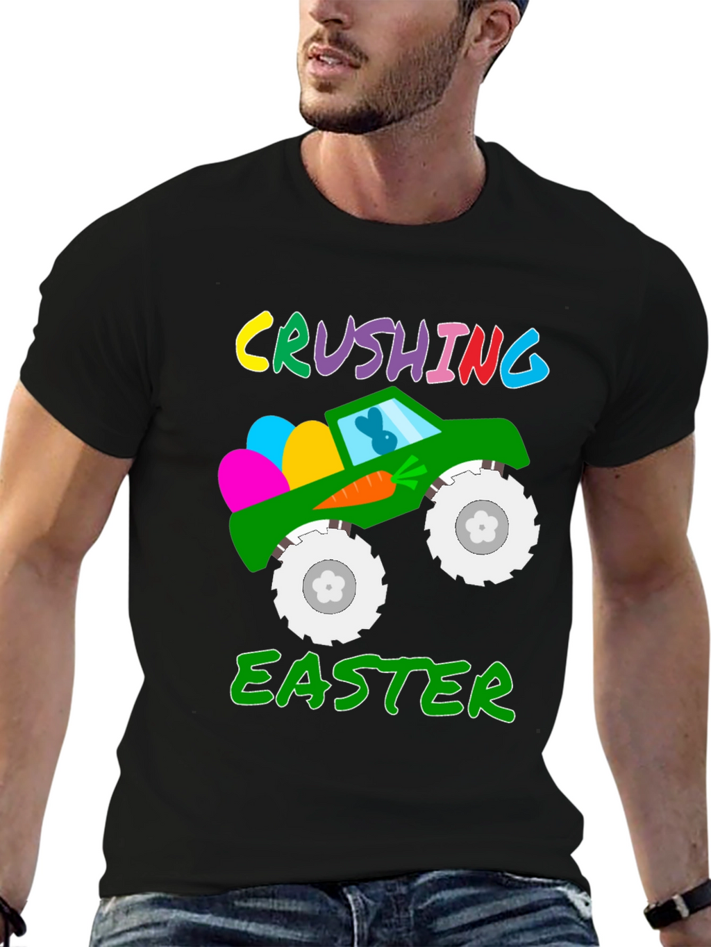 Crushing Easter Monster Truck T-Shirt