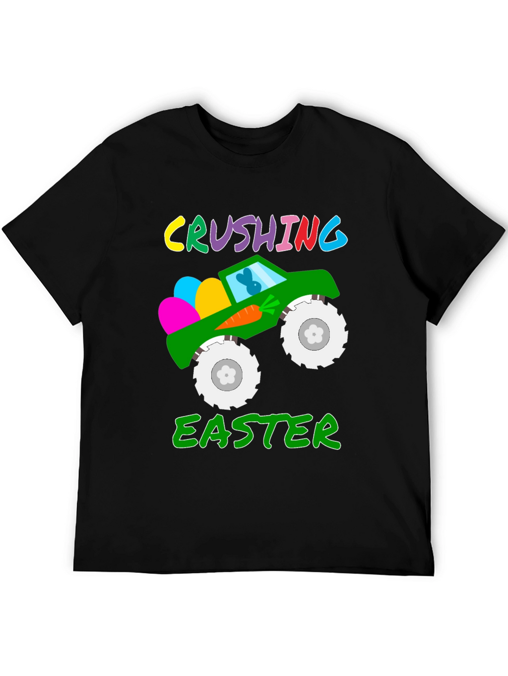 Crushing Easter Monster Truck T-Shirt
