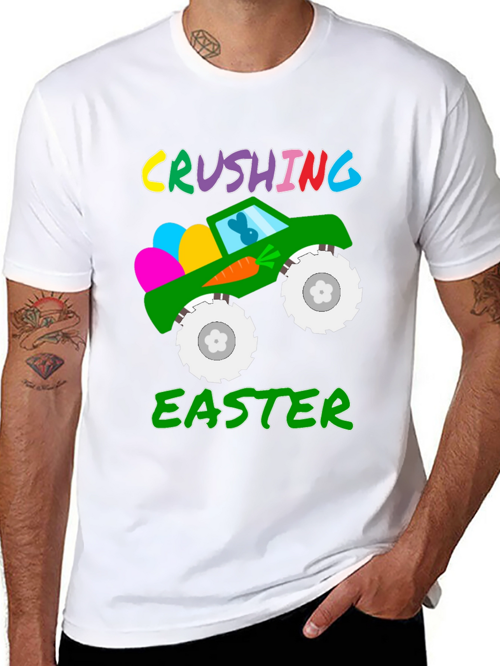 Crushing Easter Monster Truck T-Shirt