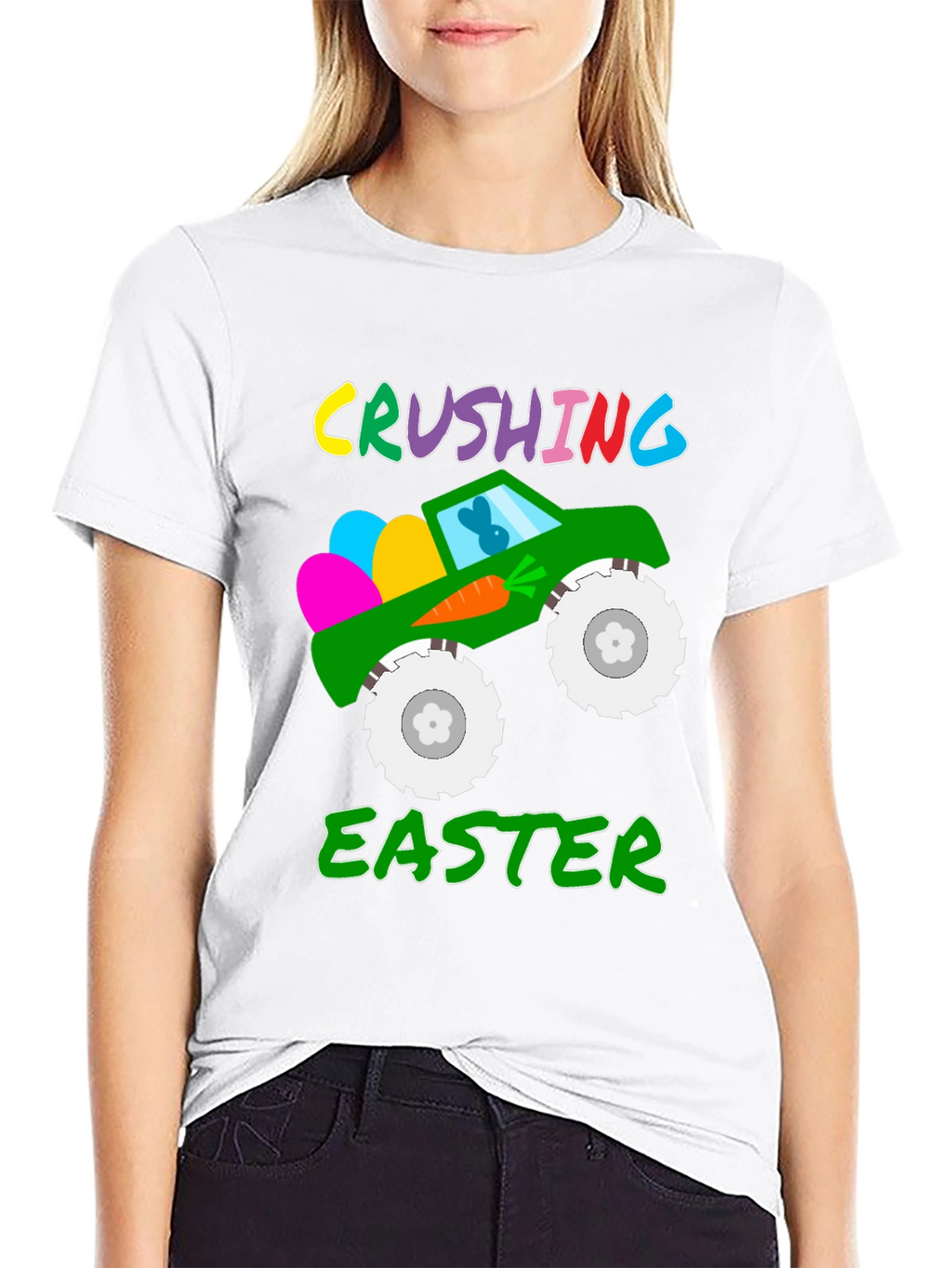 Crushing Easter Monster Truck T-Shirt