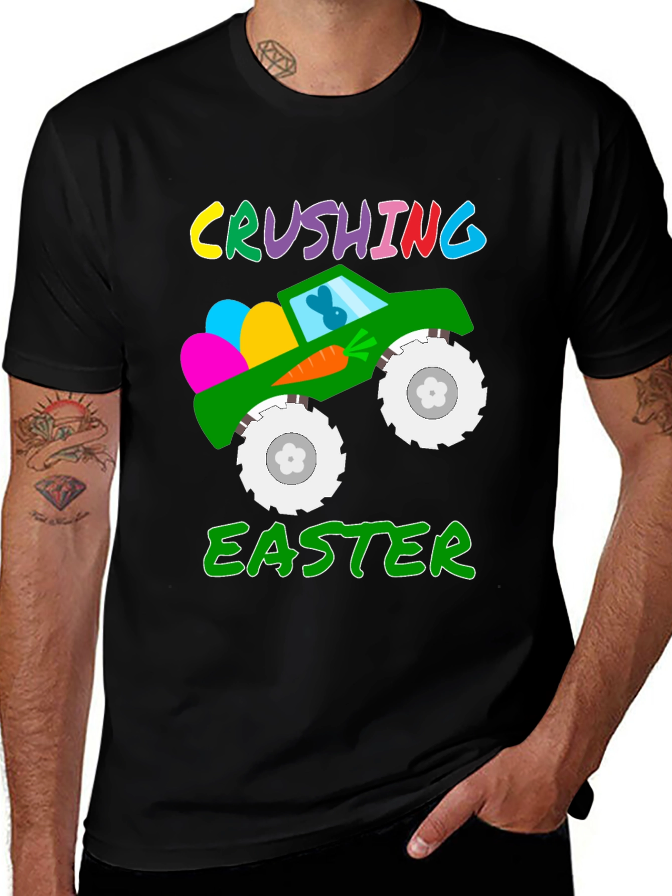 Crushing Easter Monster Truck T-Shirt