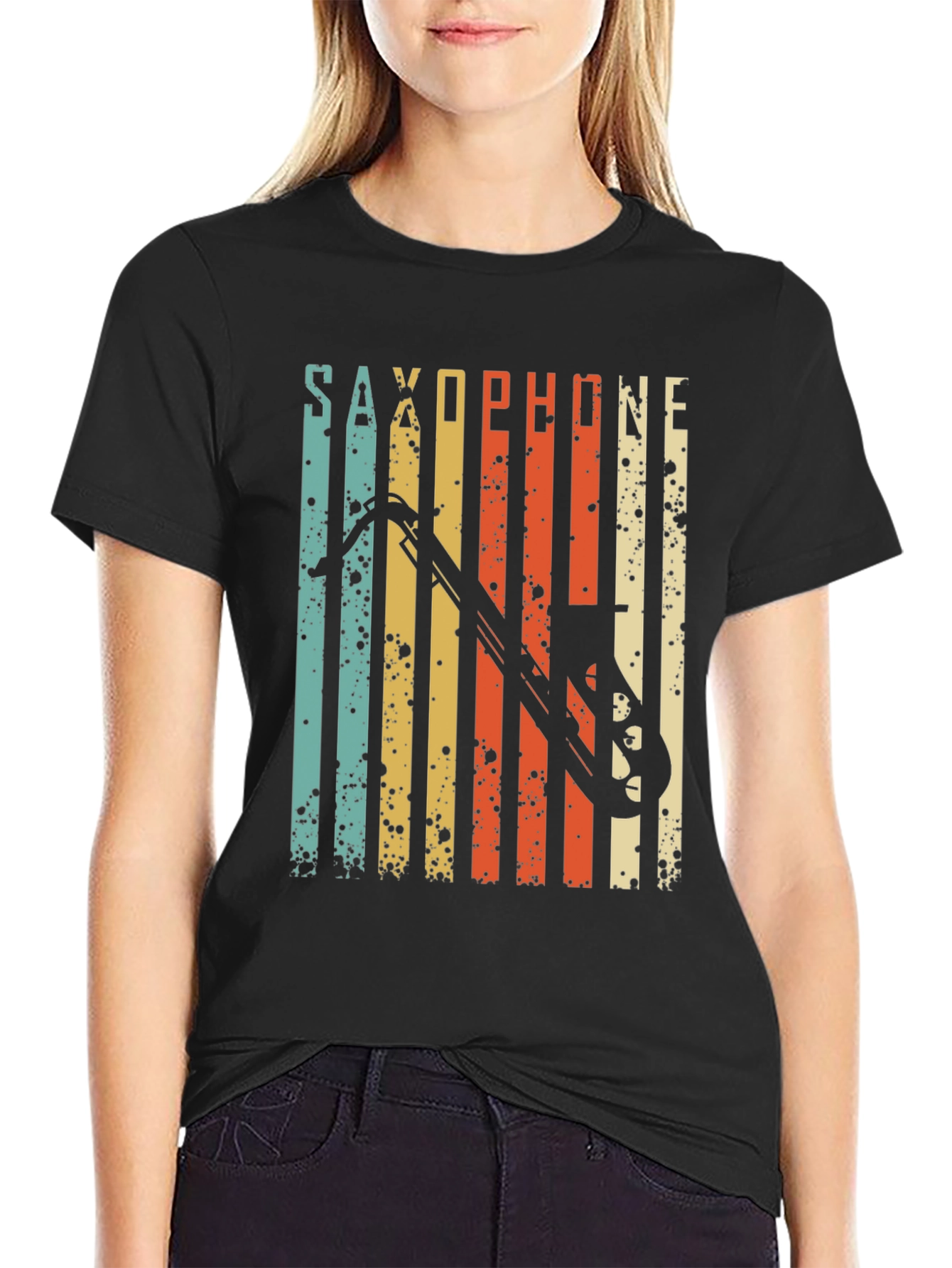Vintage Saxophone T-Shirt - Retro Music Lover Tee