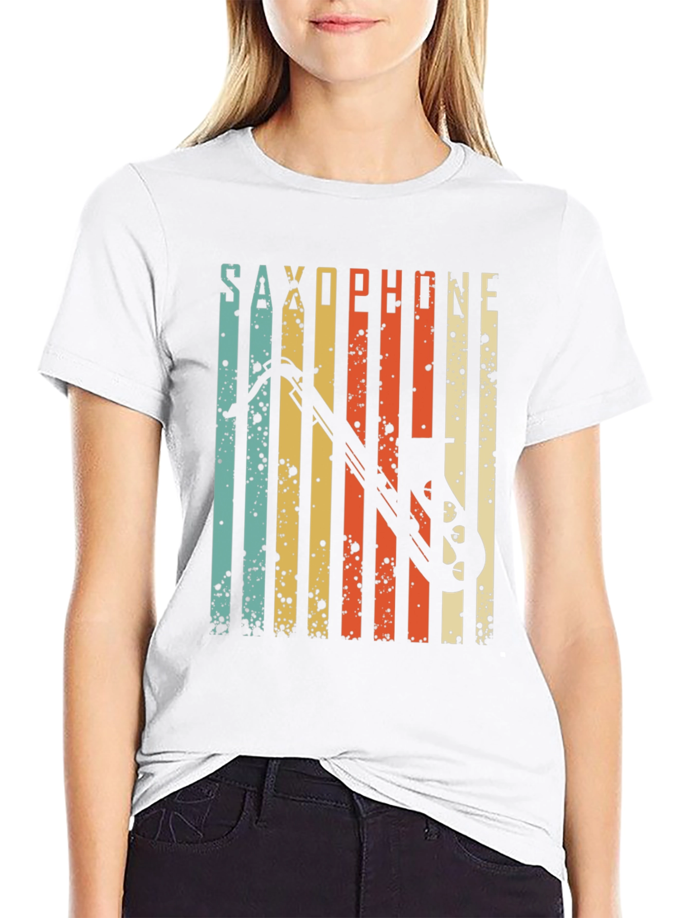 Vintage Saxophone T-Shirt - Retro Music Lover Tee