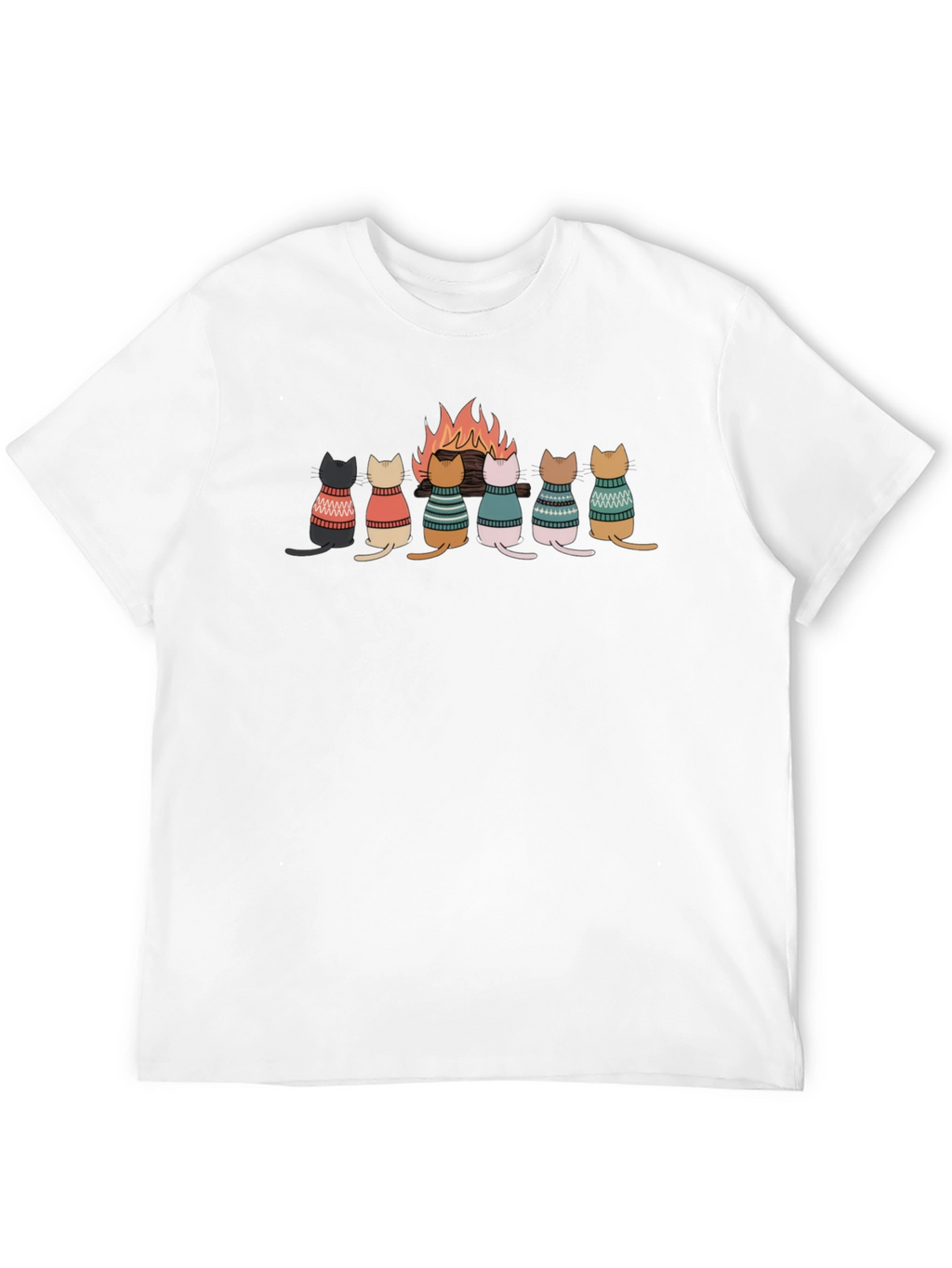 Cats Around Campfire T-Shirt