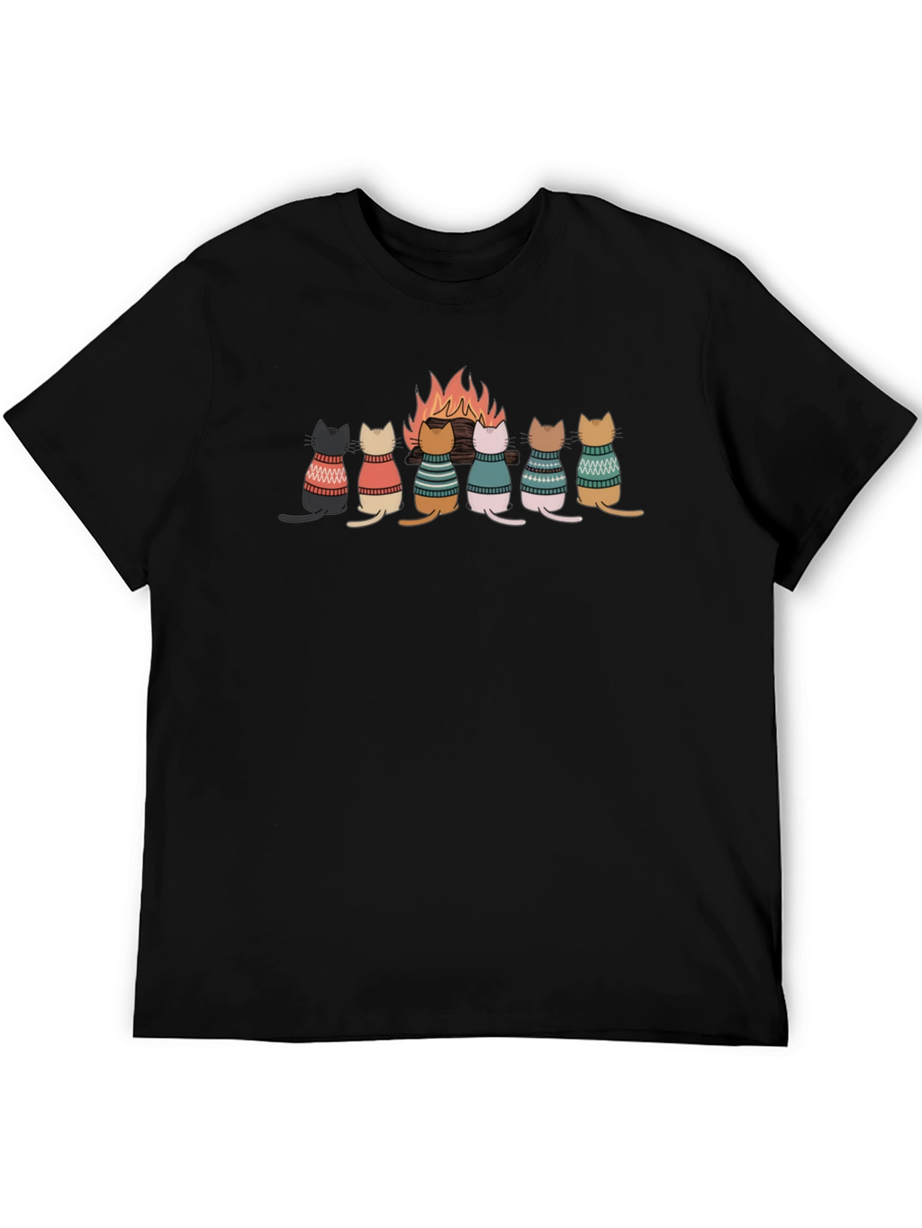 Cats Around Campfire T-Shirt