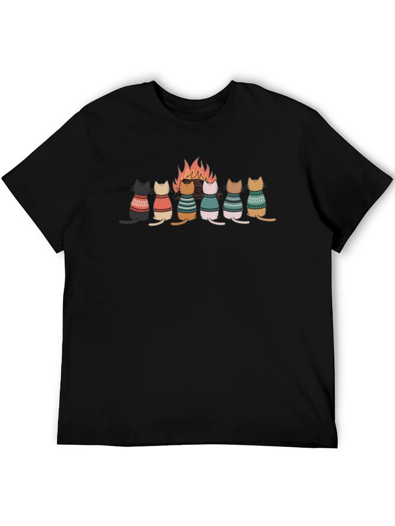 Cats Around Campfire T-Shirt