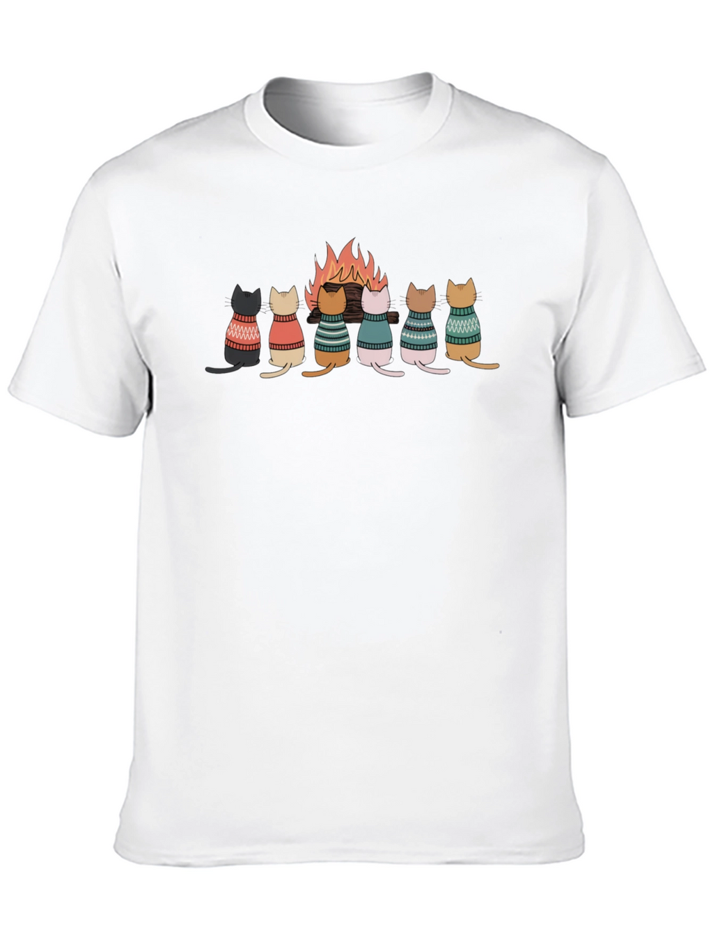 Cats Around Campfire T-Shirt