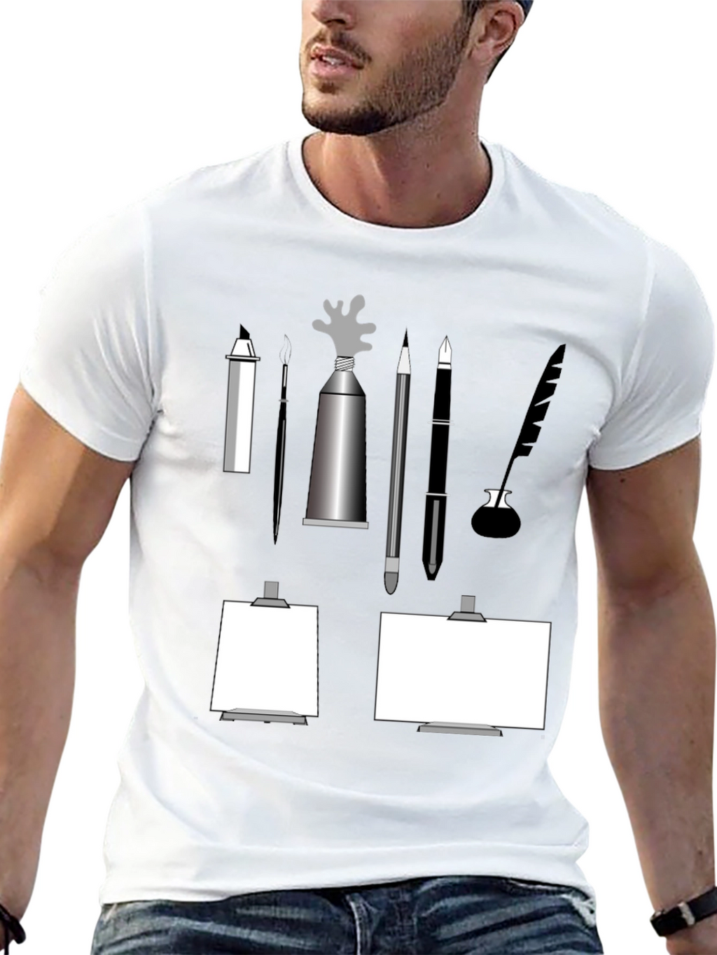 Artists Sketch T-Shirt - Painters Creative Tool Tee