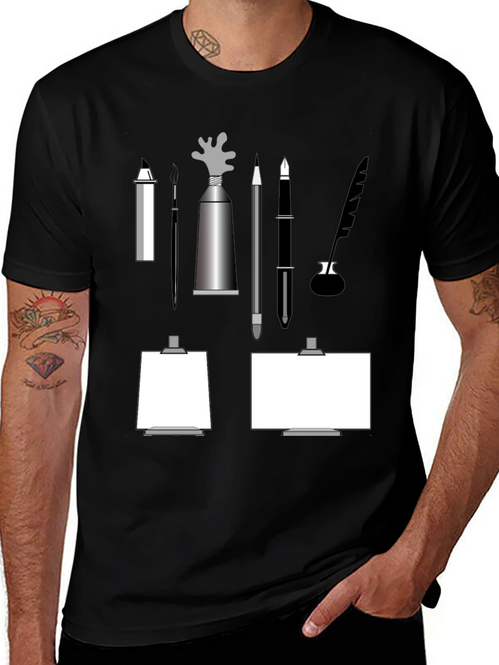 Artists Sketch T-Shirt - Painters Creative Tool Tee