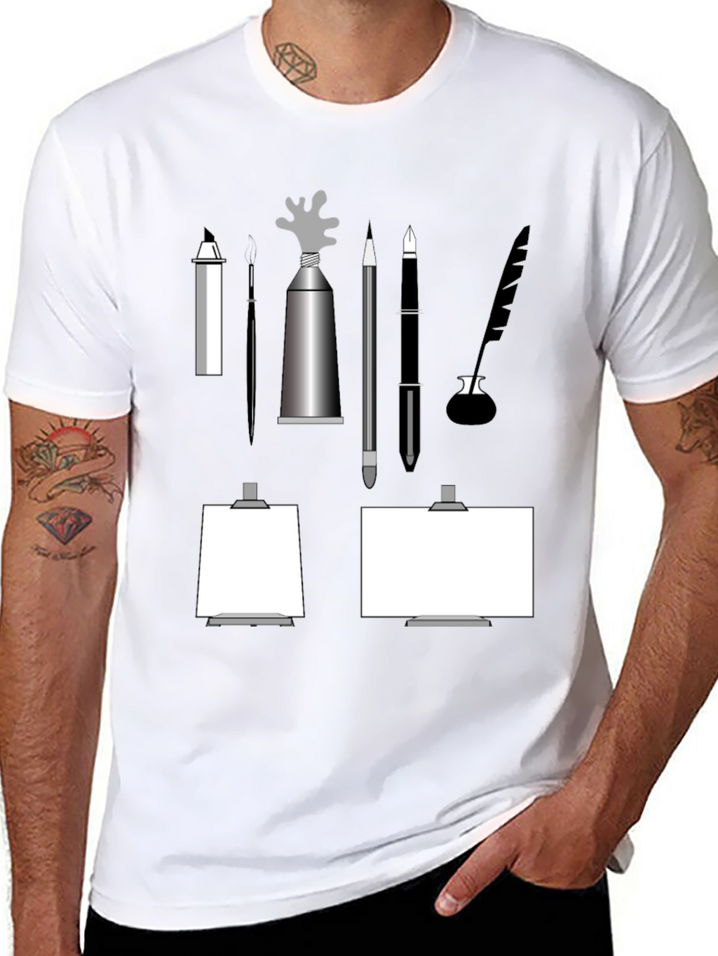 Artists Sketch T-Shirt - Painters Creative Tool Tee