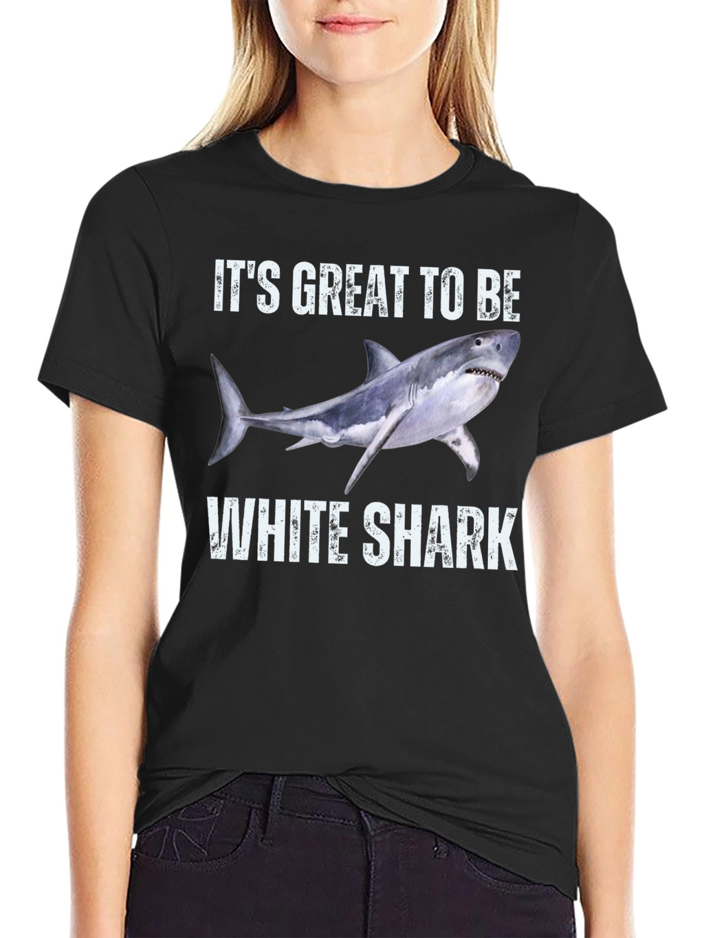 Its Great To Be White Shark T-Shirt