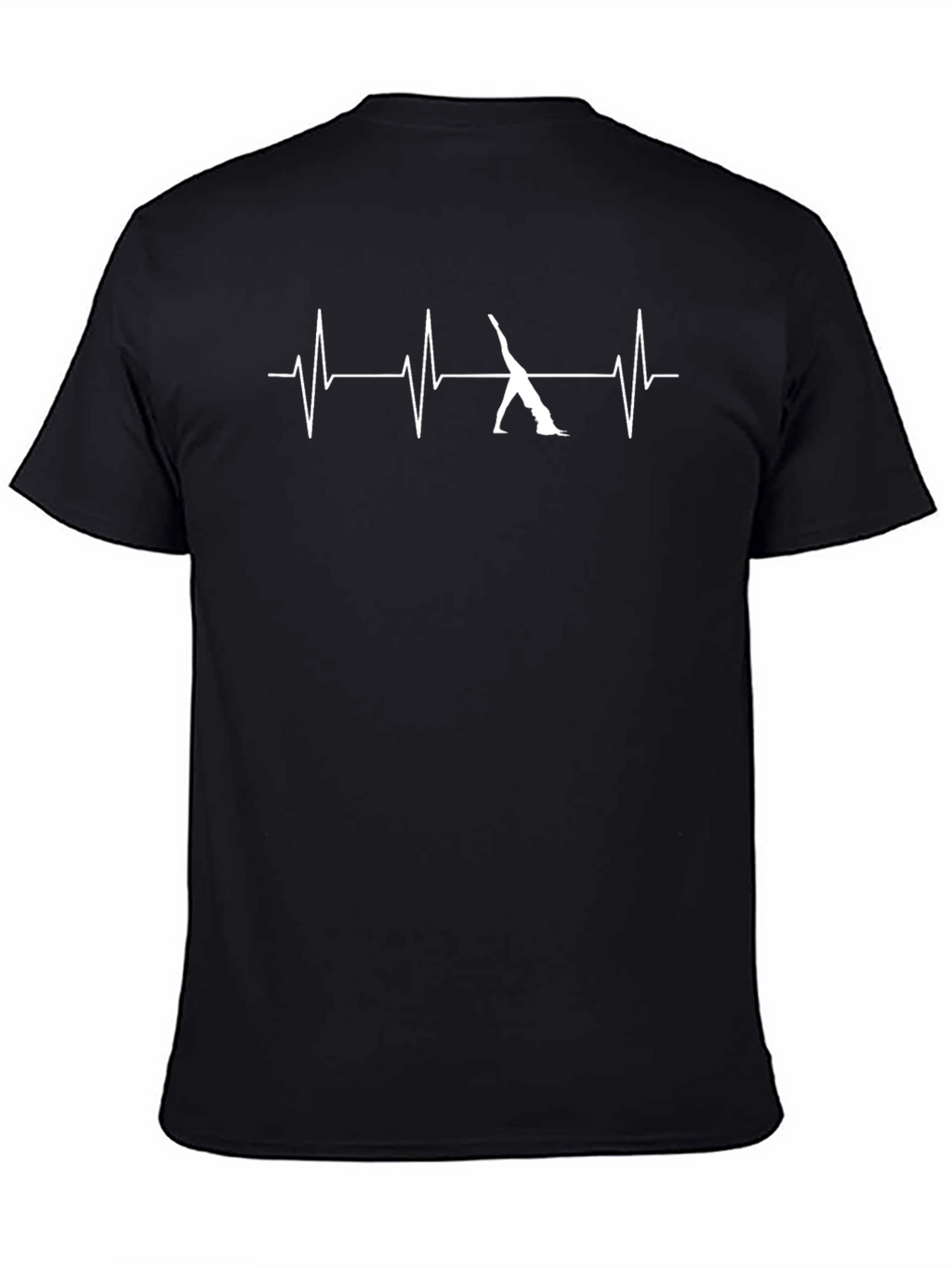 Yoga Heartbeat T-Shirt - Black