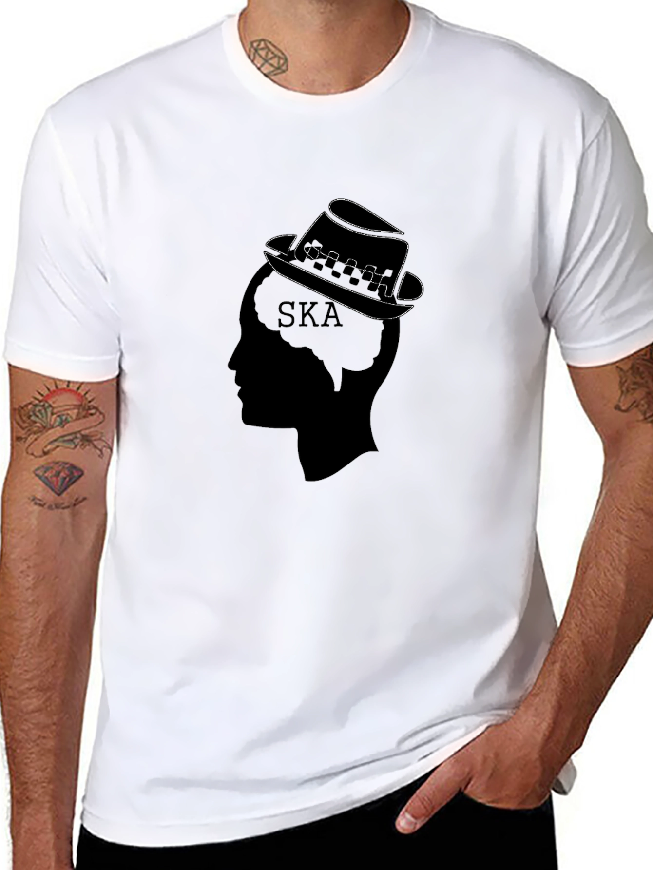 Ska Music Graphic T-Shirt - Black