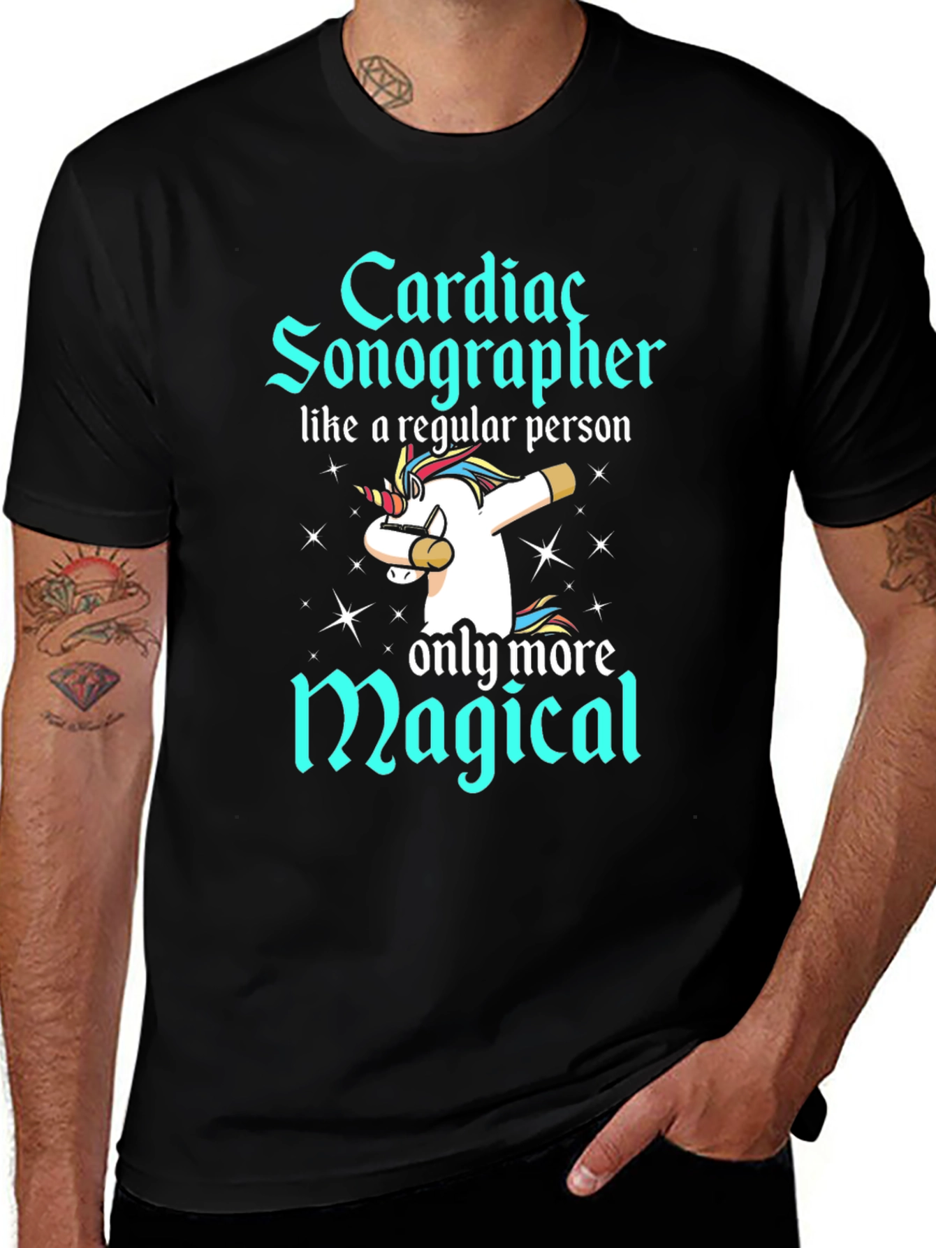 Cardiac Sonographer Unicorn T-Shirt