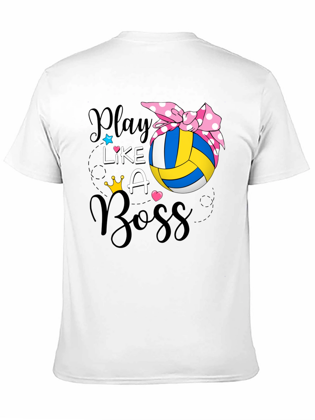 Play Like A Boss Volleyball Graphic T-Shirt
