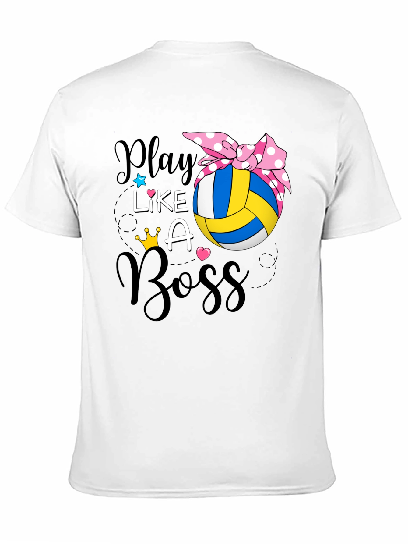 Play Like A Boss Volleyball Graphic T-Shirt