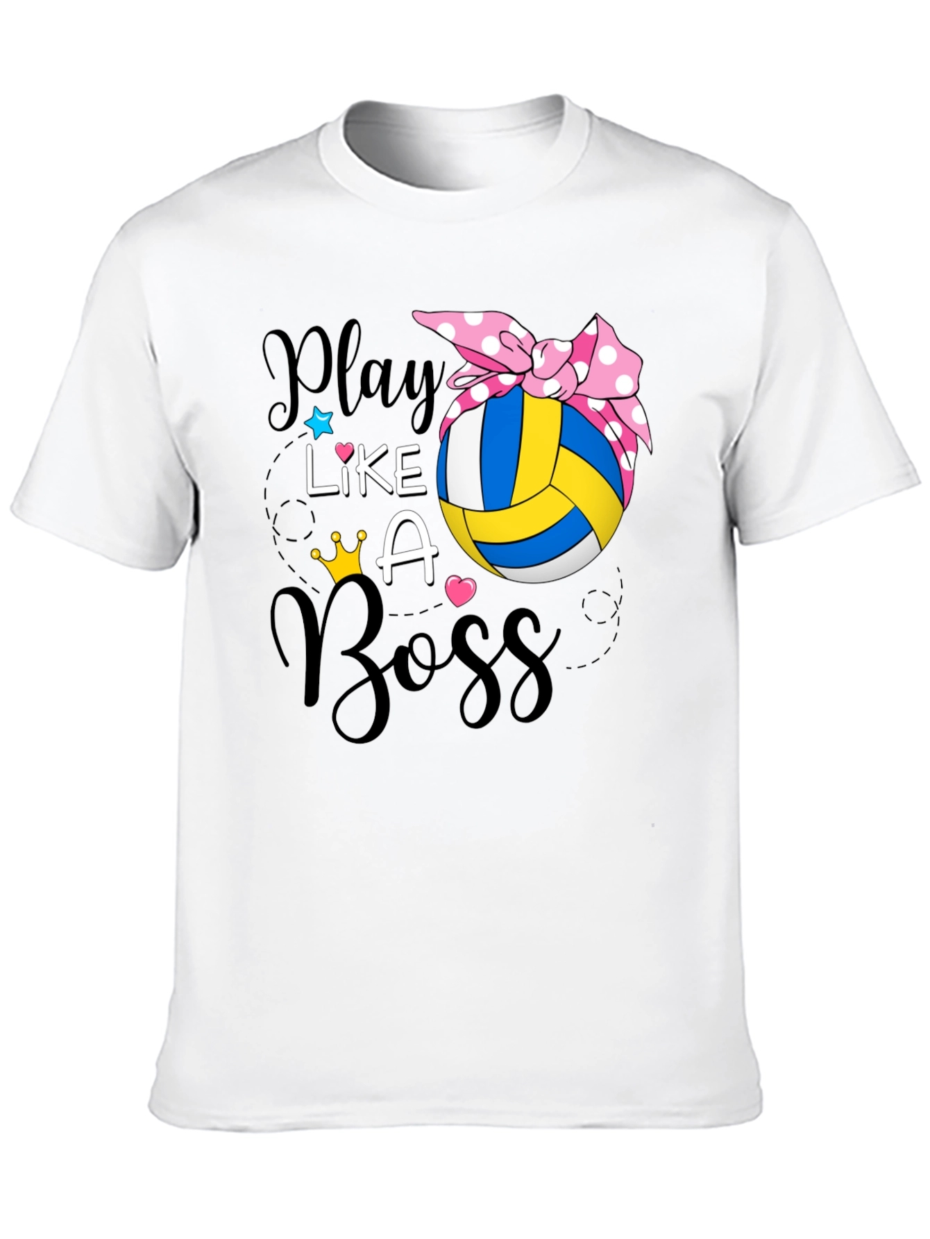 Play Like A Boss Volleyball Graphic T-Shirt