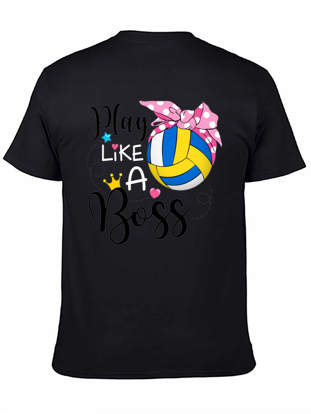 Play Like A Boss Volleyball Graphic T-Shirt