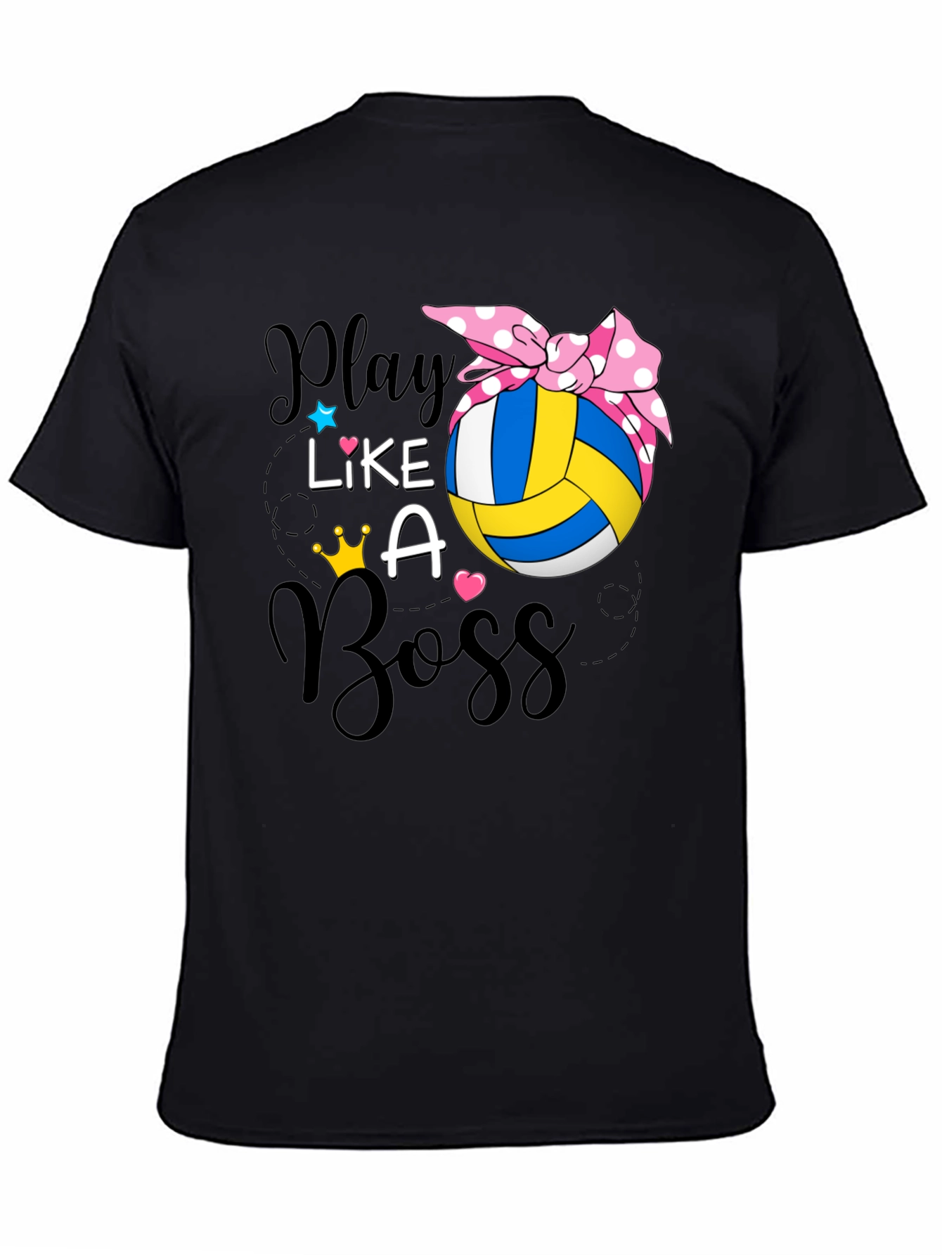 Play Like A Boss Volleyball Graphic T-Shirt