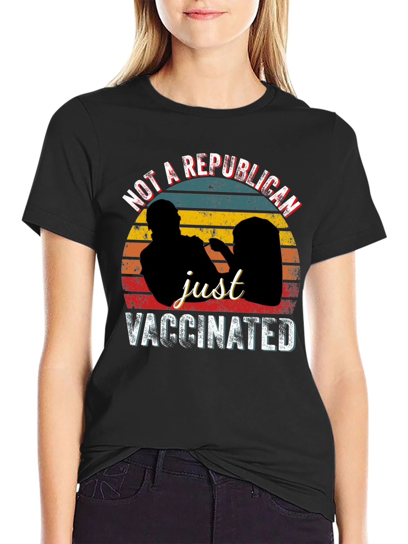 Not a Republican Just Vaccinated Graphic Tee