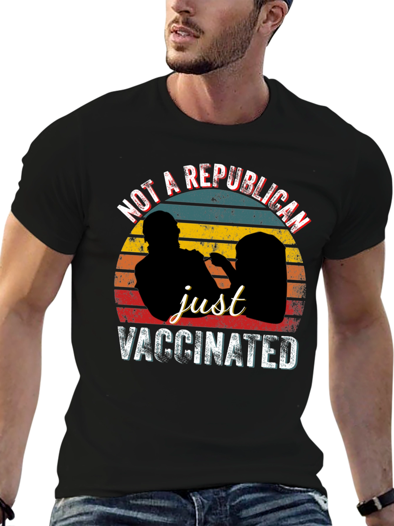 Not a Republican Just Vaccinated Graphic Tee