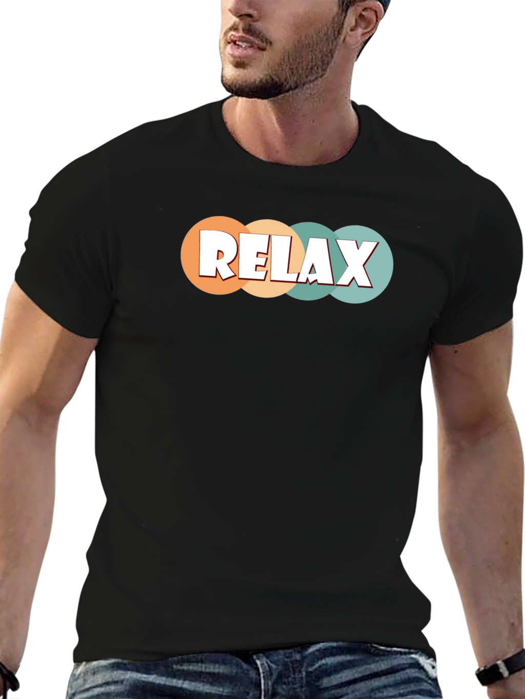 Relax Graphic Tee - Retro Style Comfort