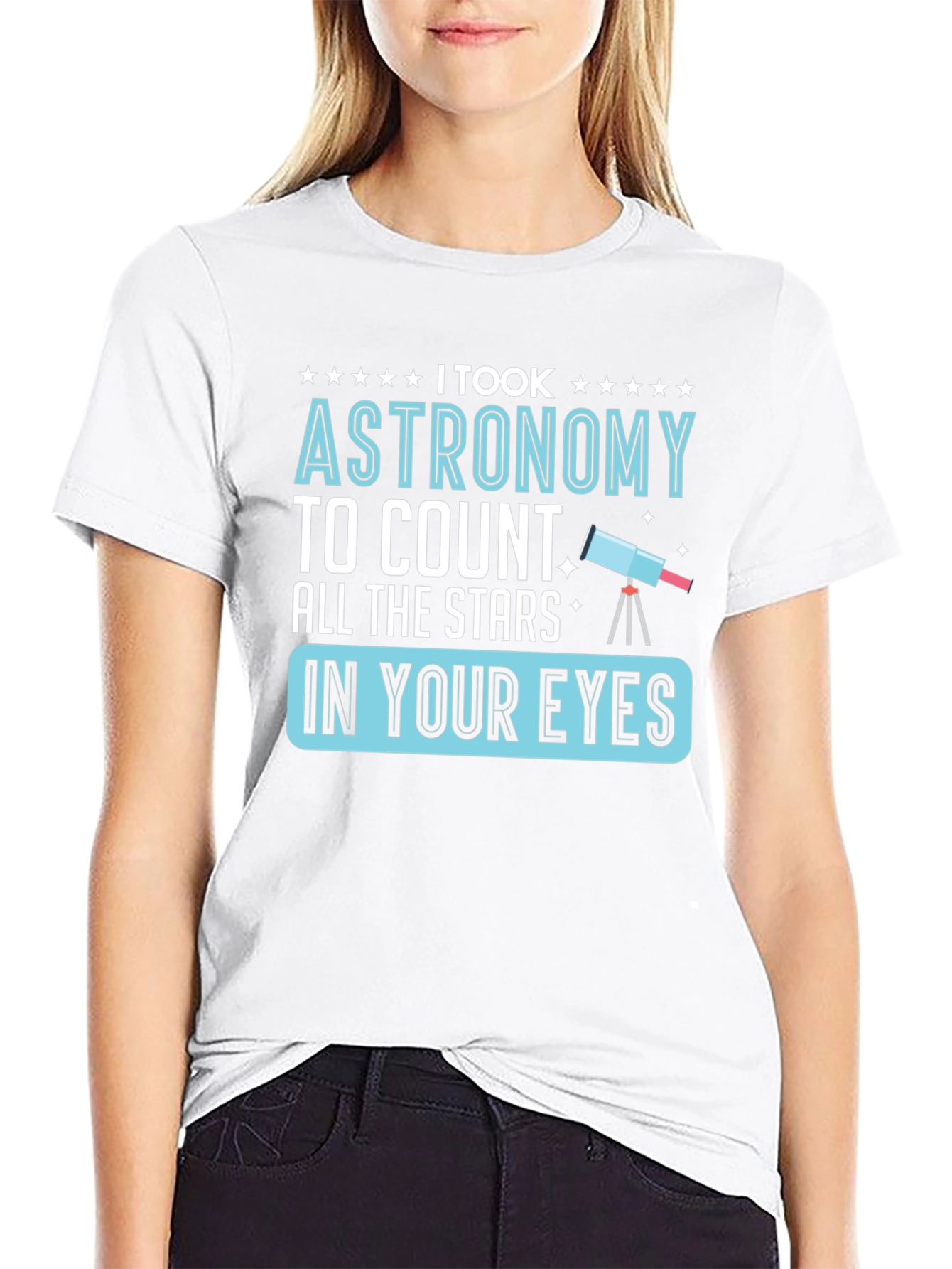 Astronomy Stars Graphic T-Shirt Funny Space Tee