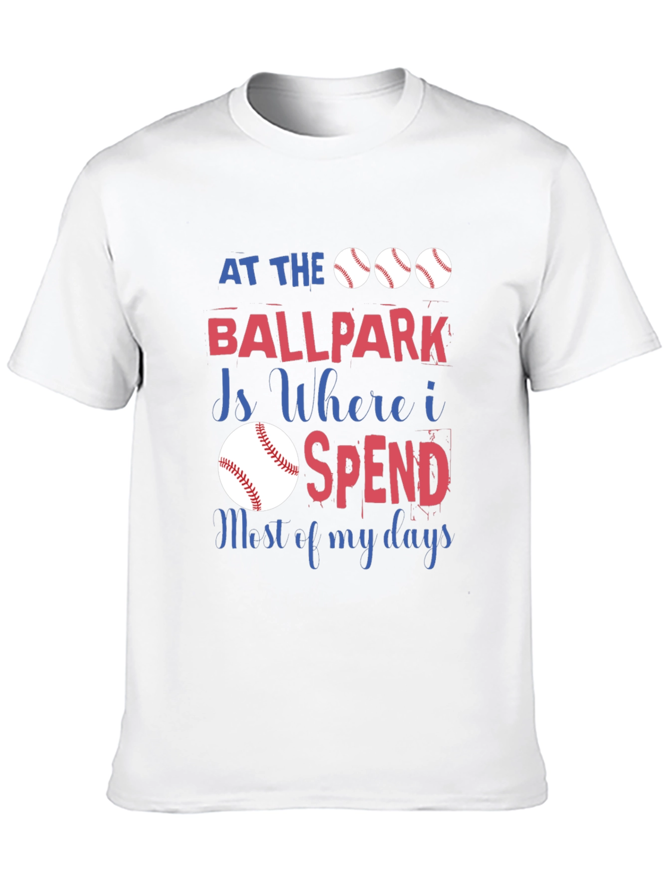 Baseball Fan T-Shirt - At The Ballpark Design