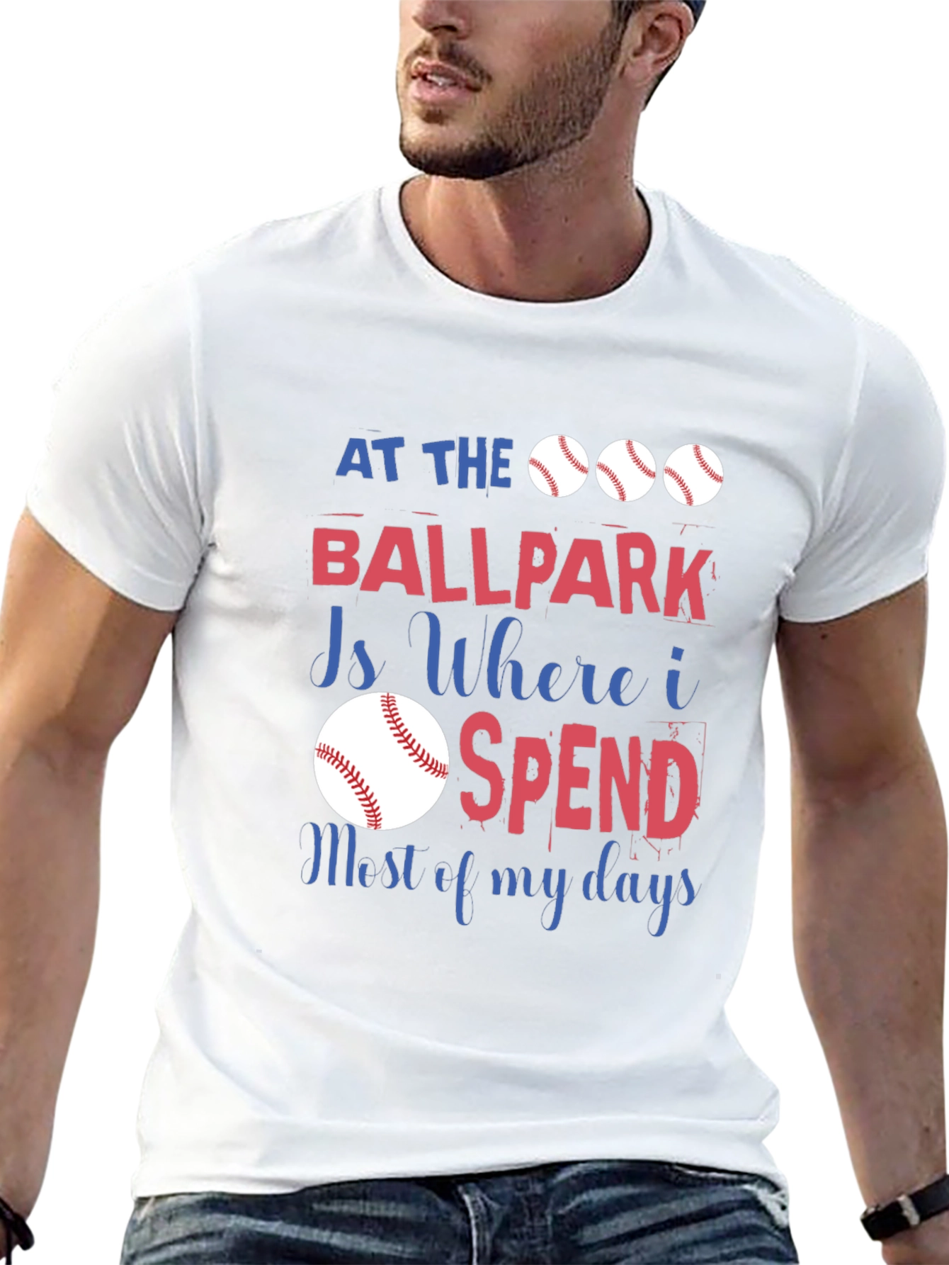 Baseball Fan T-Shirt - At The Ballpark Design