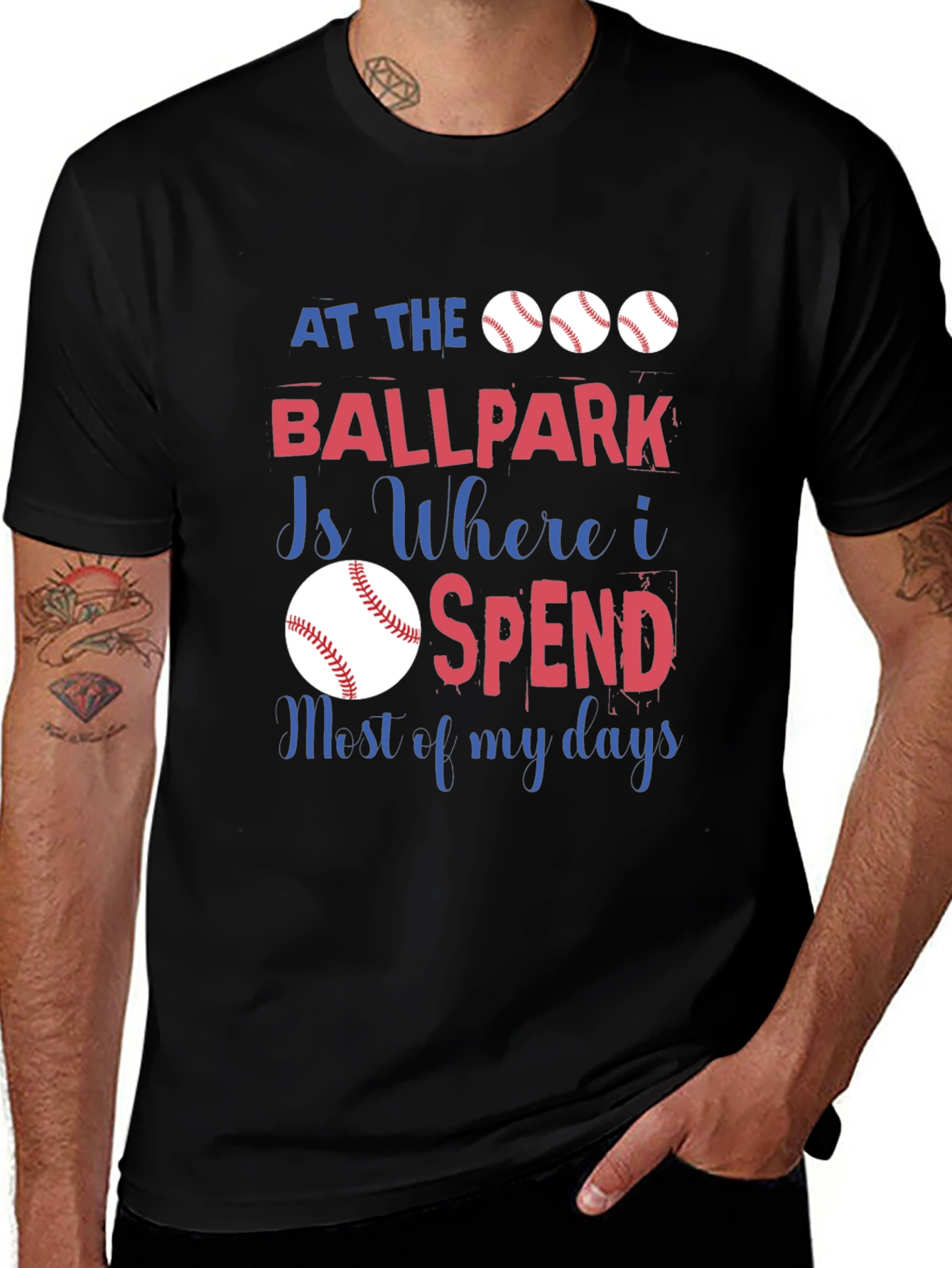 Baseball Fan T-Shirt - At The Ballpark Design