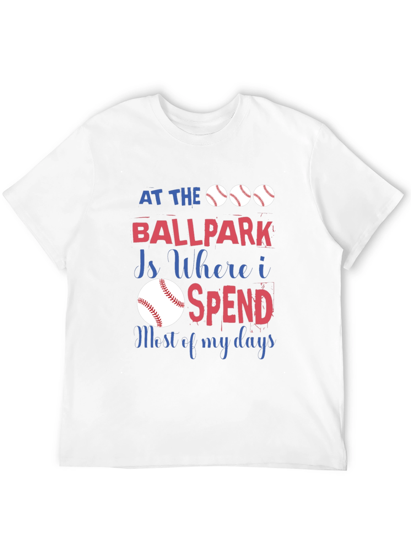 Baseball Fan T-Shirt - At The Ballpark Design