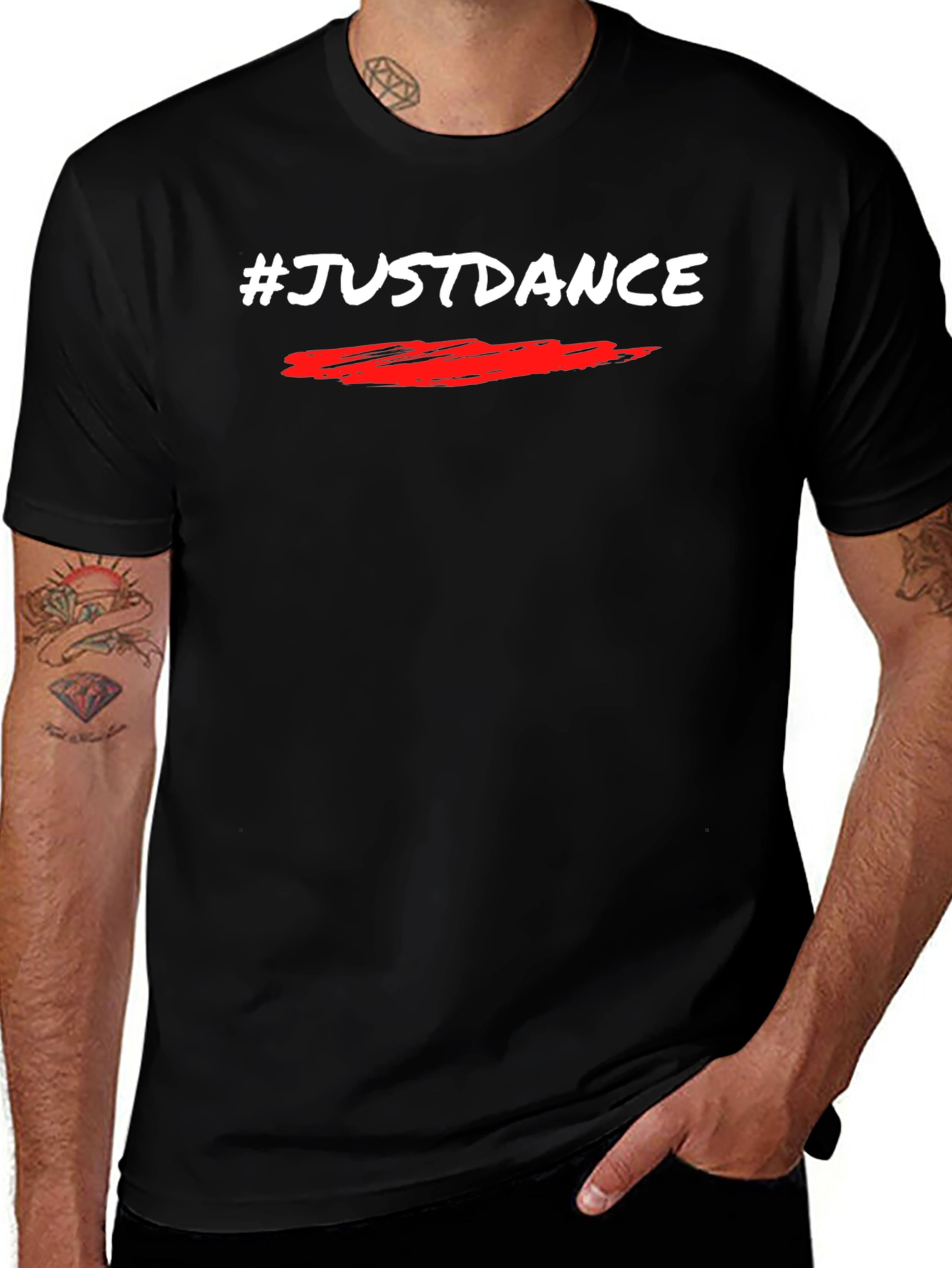 #JustDance Graphic Black T-Shirt