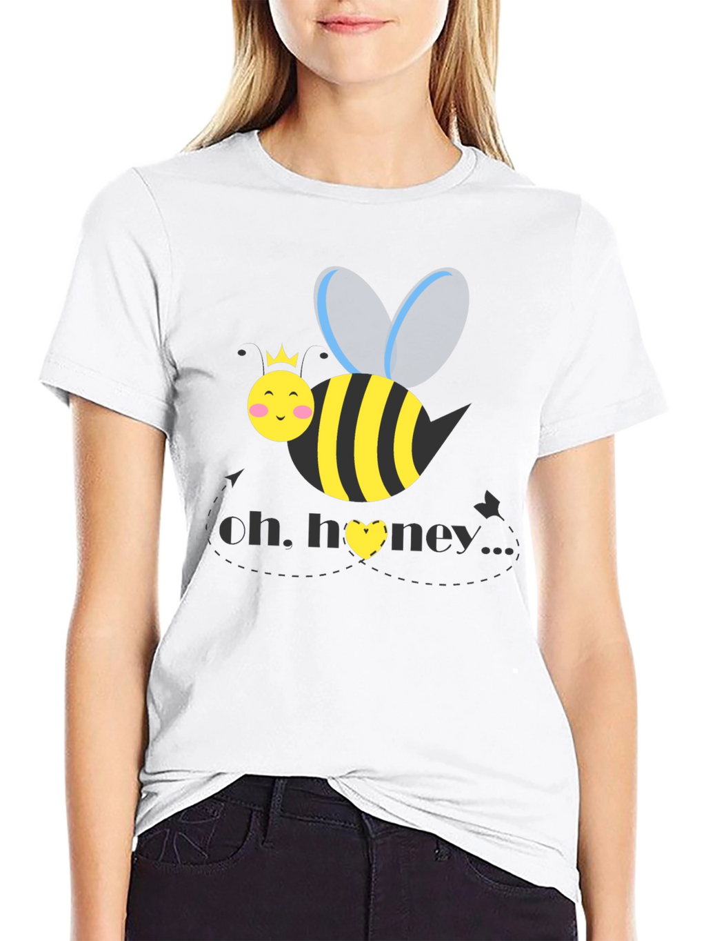 Oh Honey Bee Graphic Tee - Black