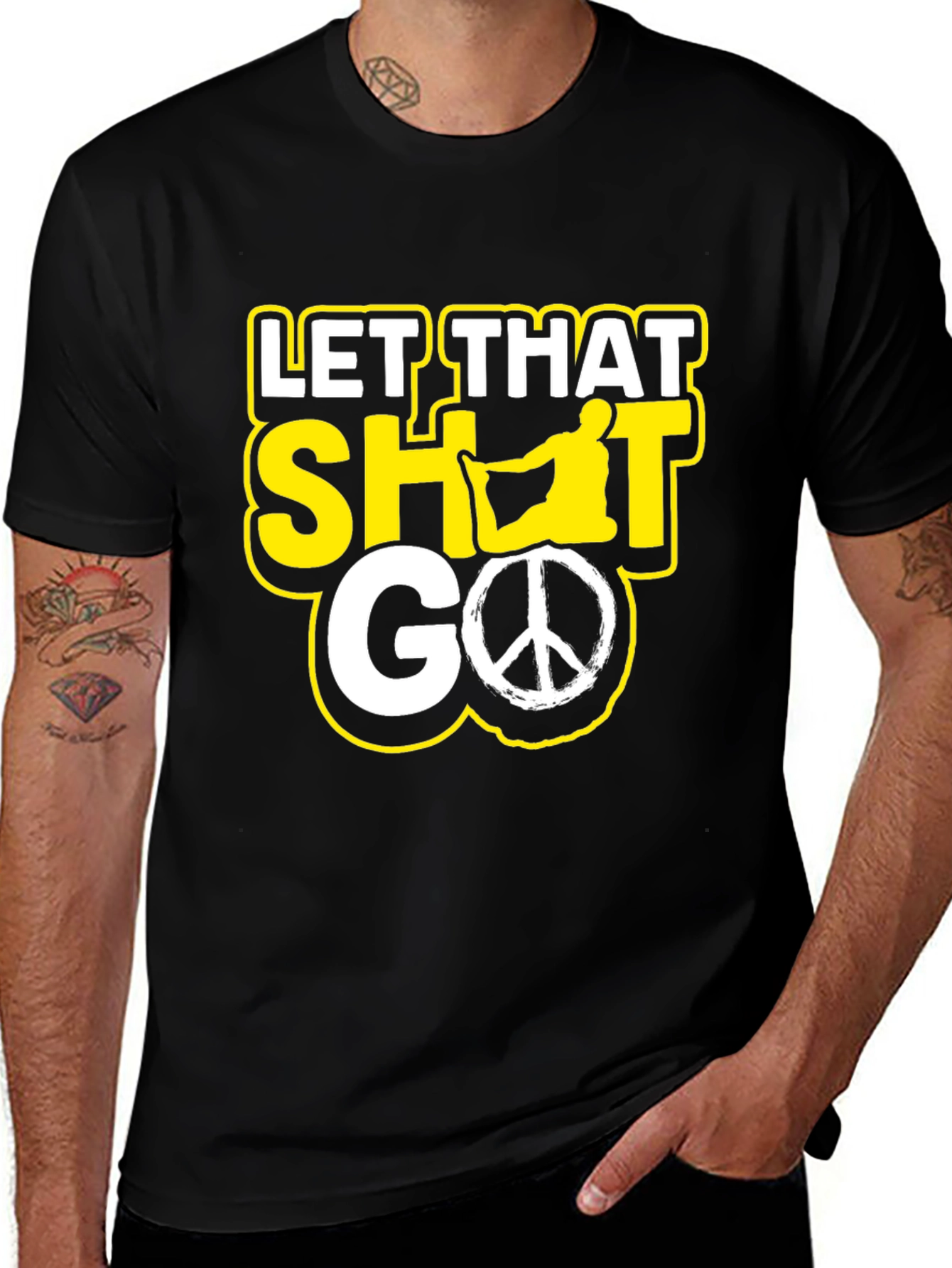 Let That Shot Go Funny Graphic Tee