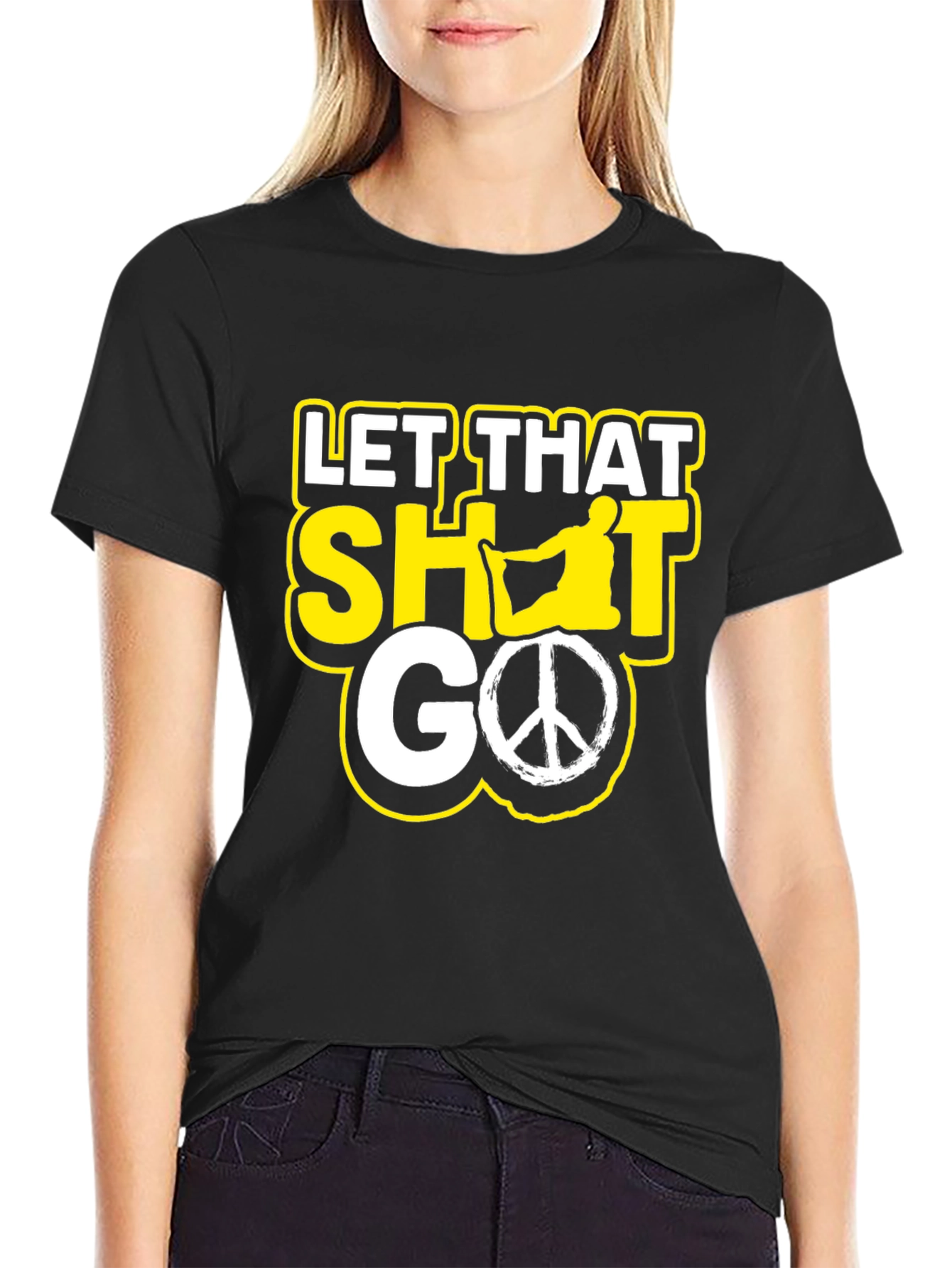 Let That Shot Go Funny Graphic Tee