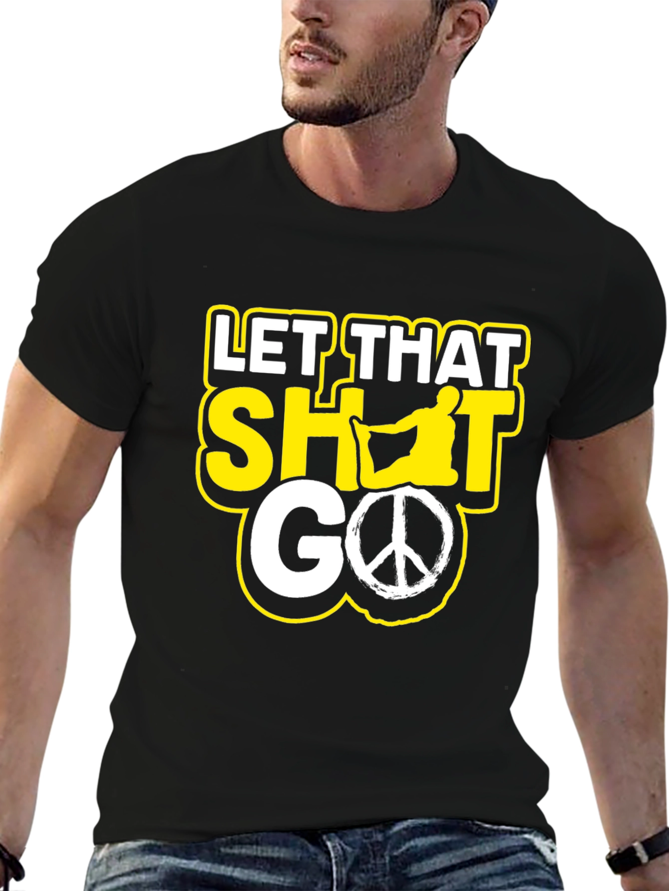 Let That Shot Go Funny Graphic Tee