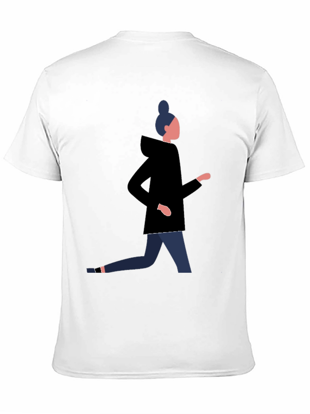 Mans Graphic Tee - Running Woman Design
