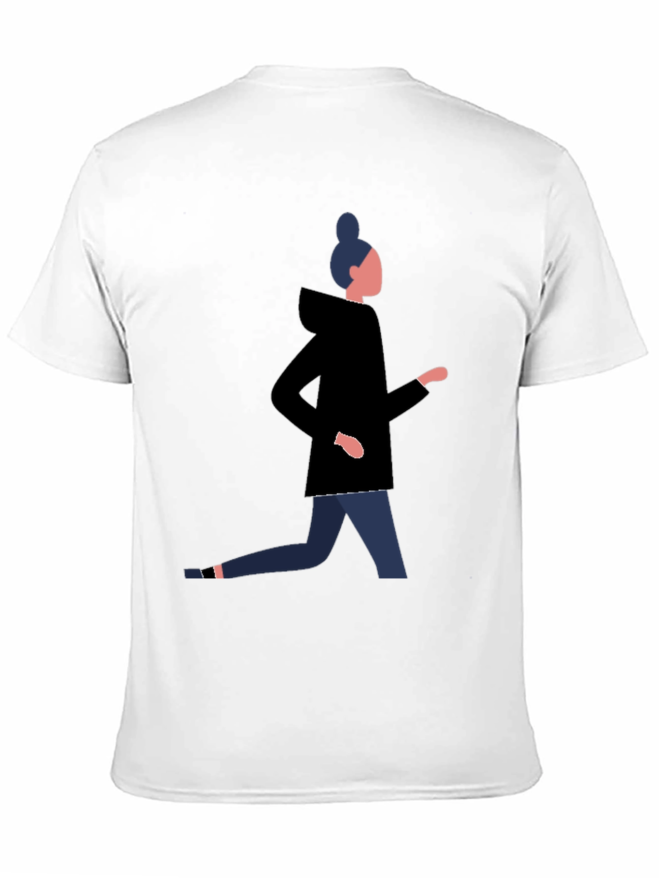 Mans Graphic Tee - Running Woman Design