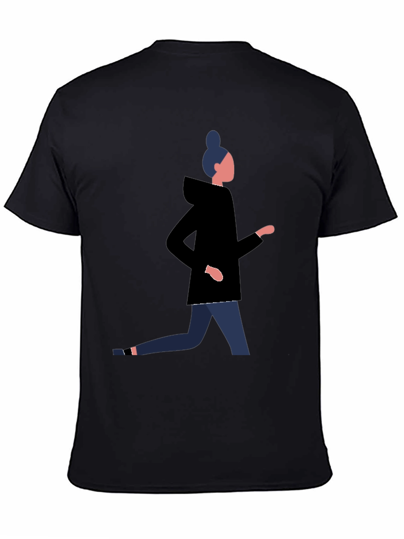 Mans Graphic Tee - Running Woman Design