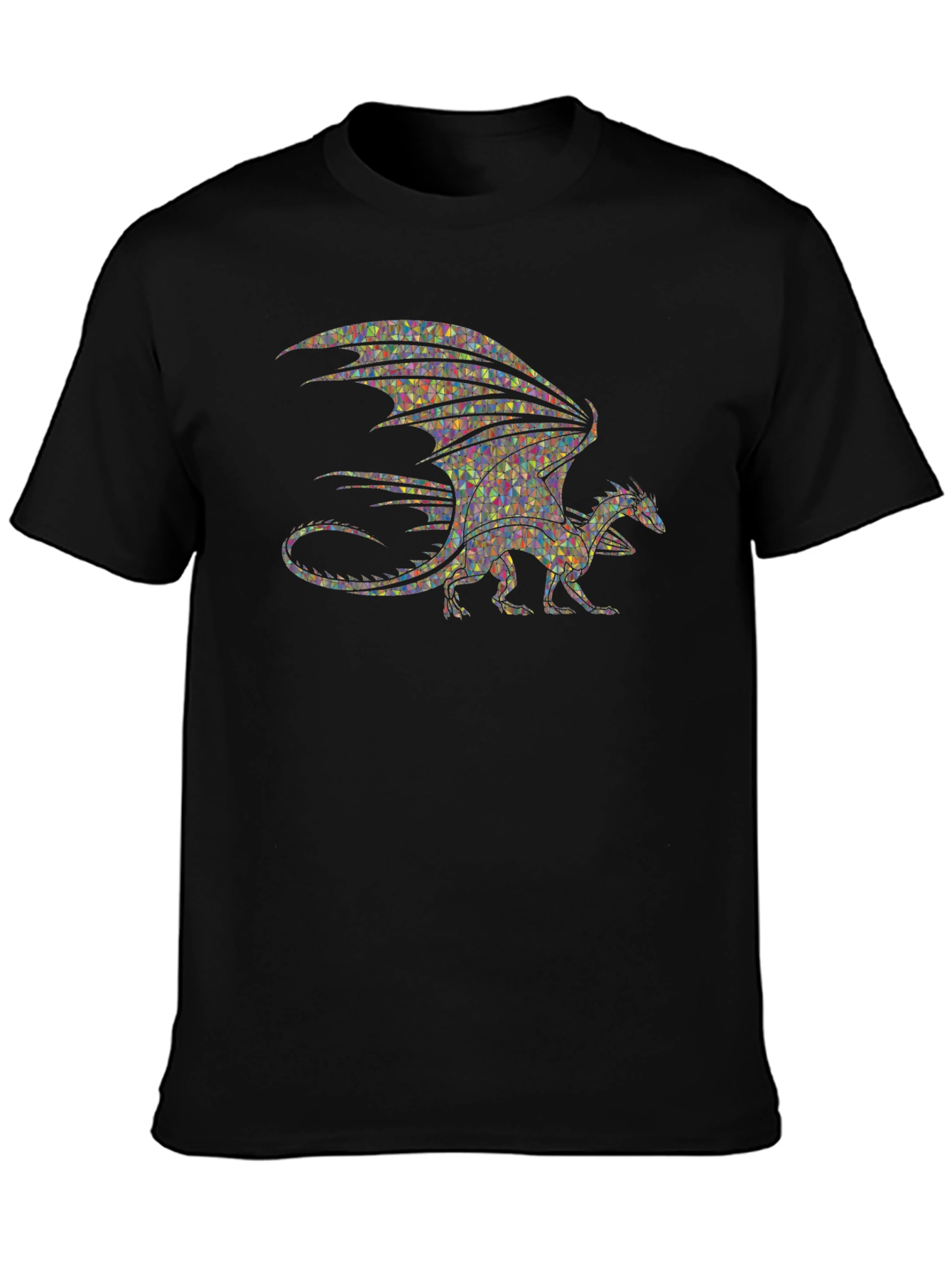 Mosaic Dragon T-Shirt - Unique Graphic Tee