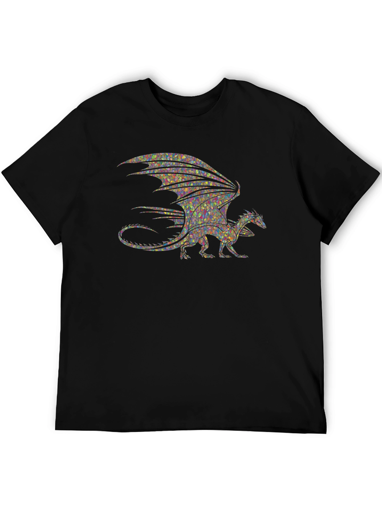Mosaic Dragon T-Shirt - Unique Graphic Tee