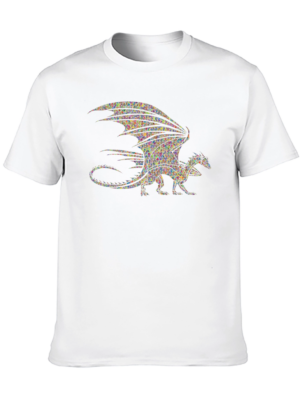 Mosaic Dragon T-Shirt - Unique Graphic Tee