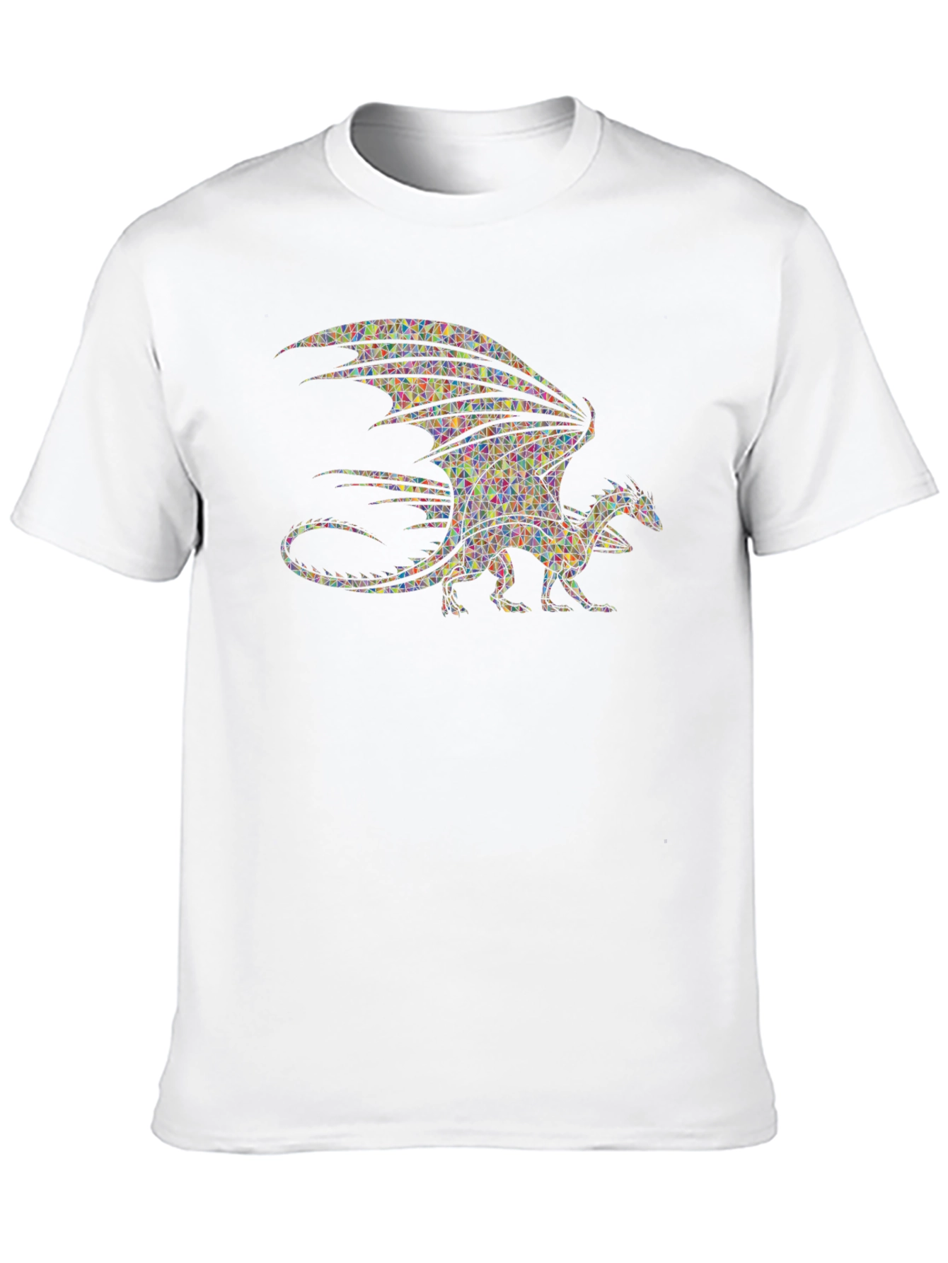 Mosaic Dragon T-Shirt - Unique Graphic Tee