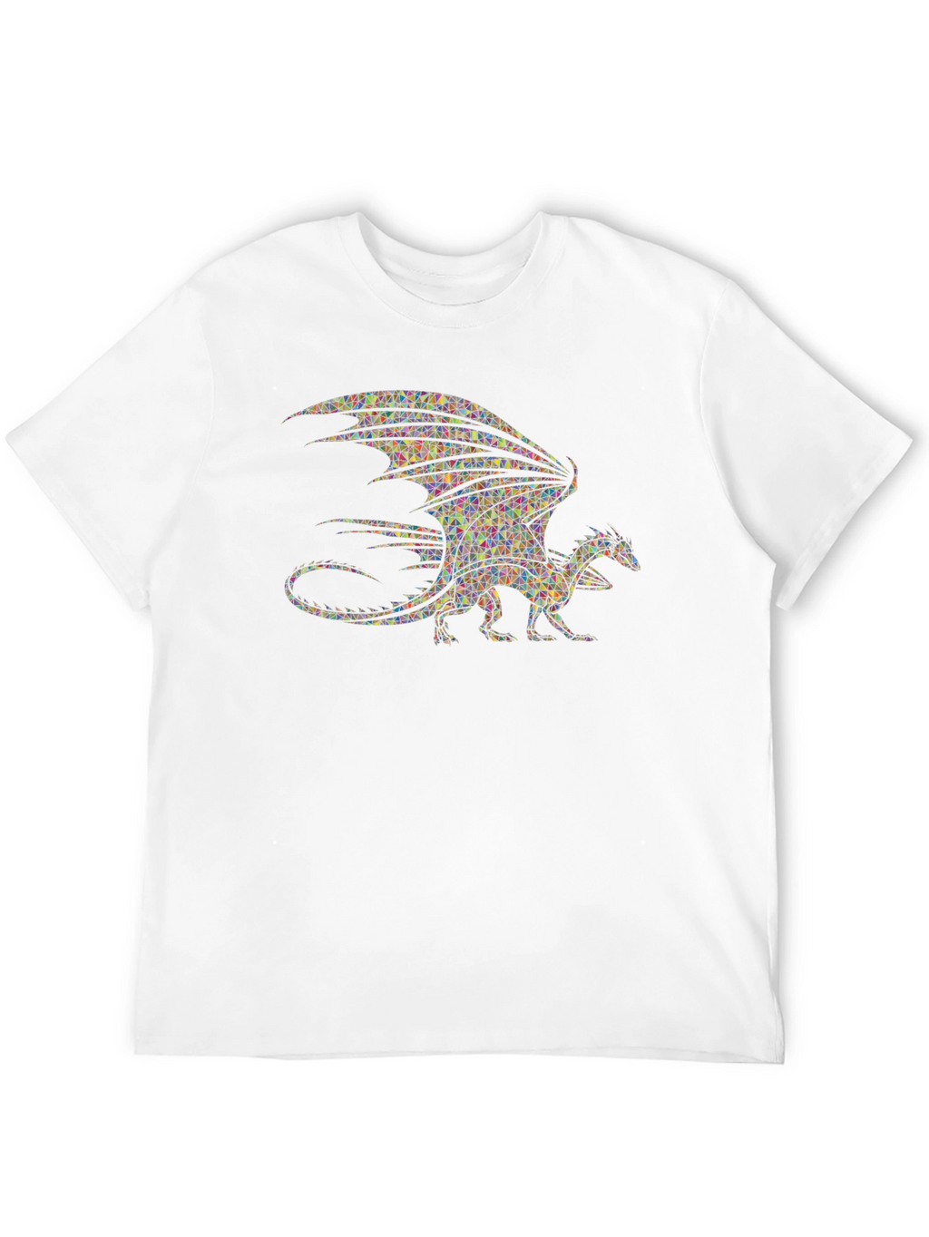 Mosaic Dragon T-Shirt - Unique Graphic Tee