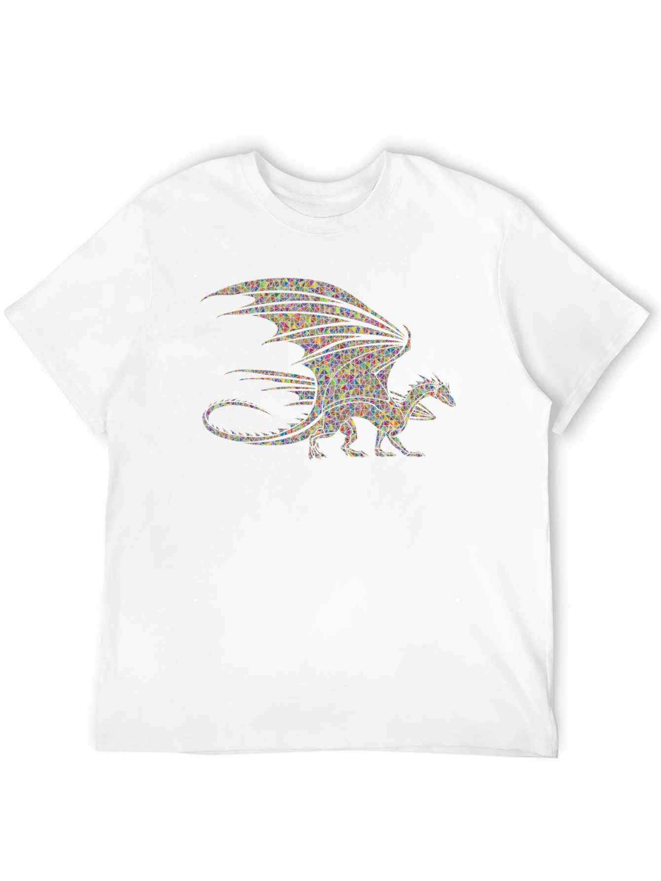 Mosaic Dragon T-Shirt - Unique Graphic Tee
