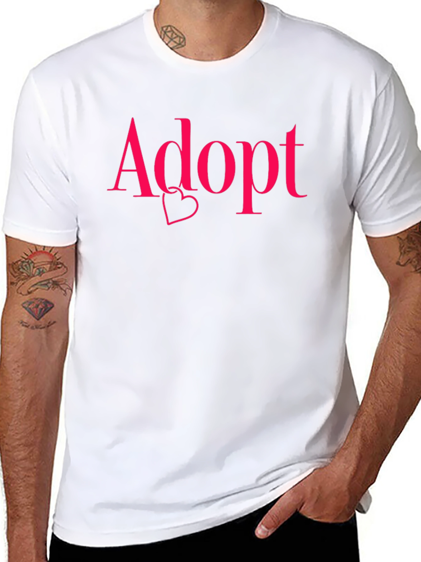 Adopt with Heart Graphic Tee