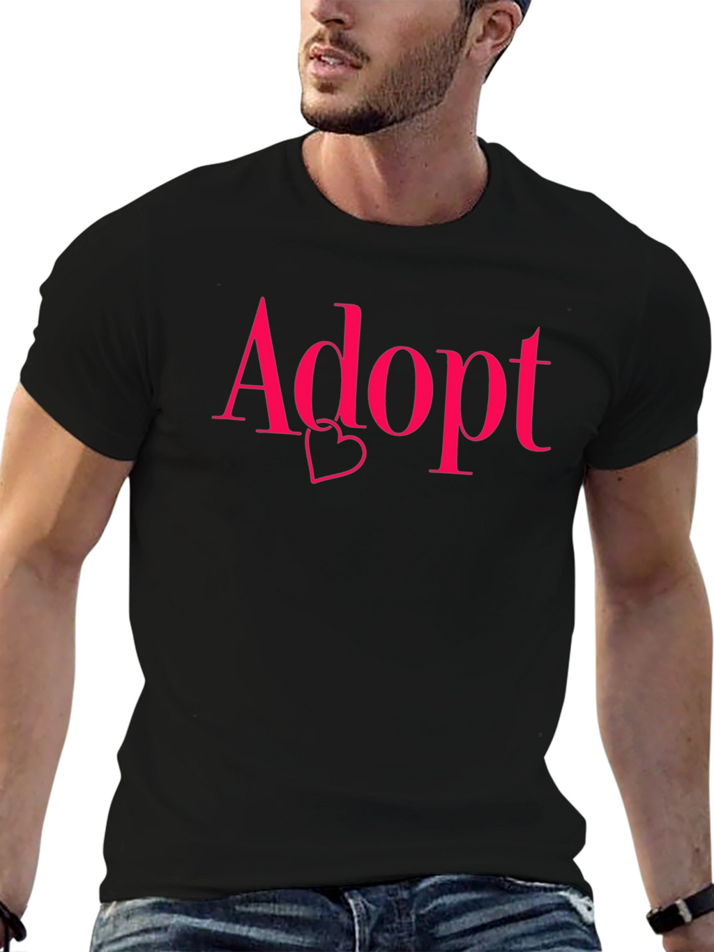 Adopt with Heart Graphic Tee