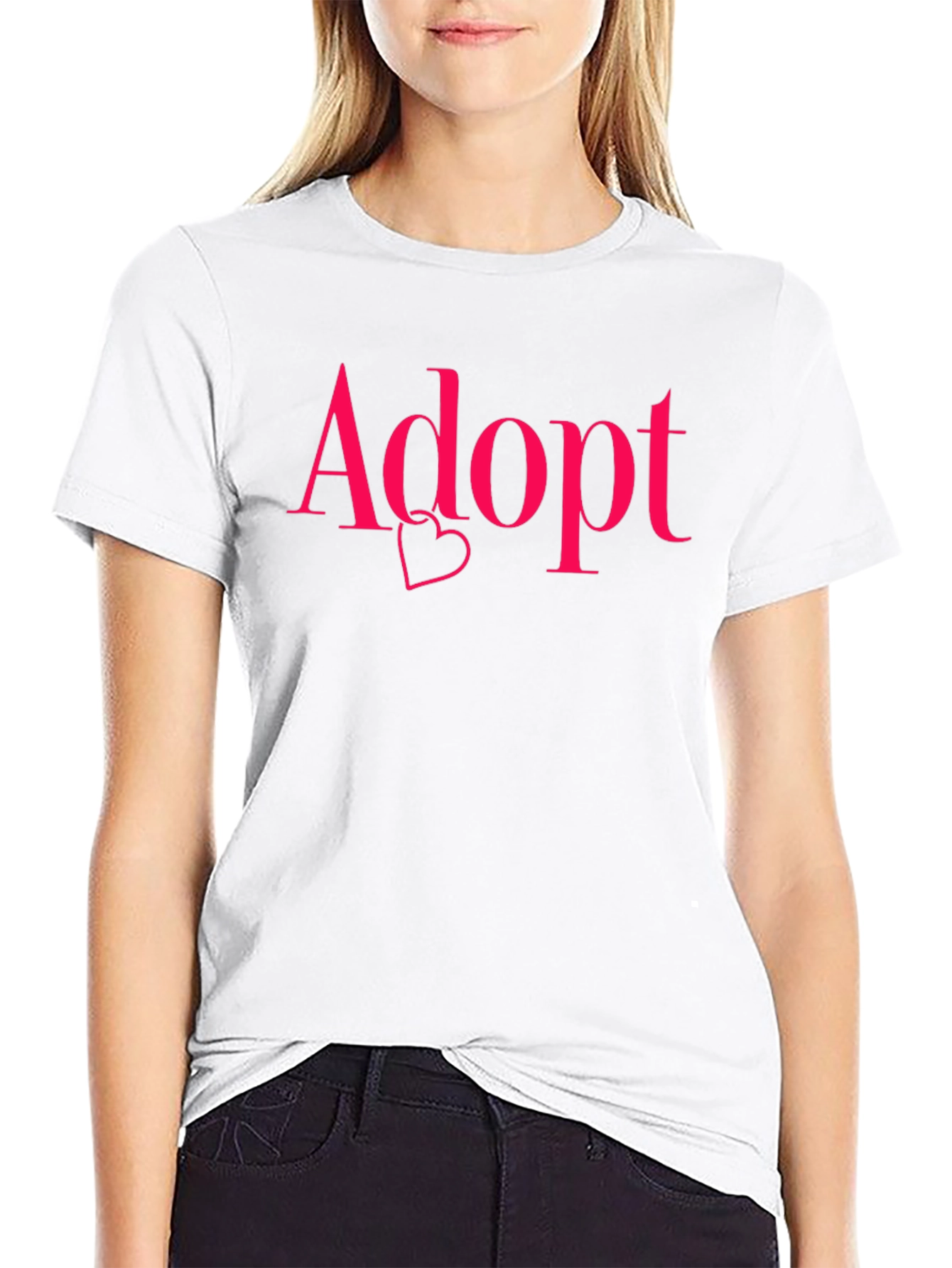 Adopt with Heart Graphic Tee