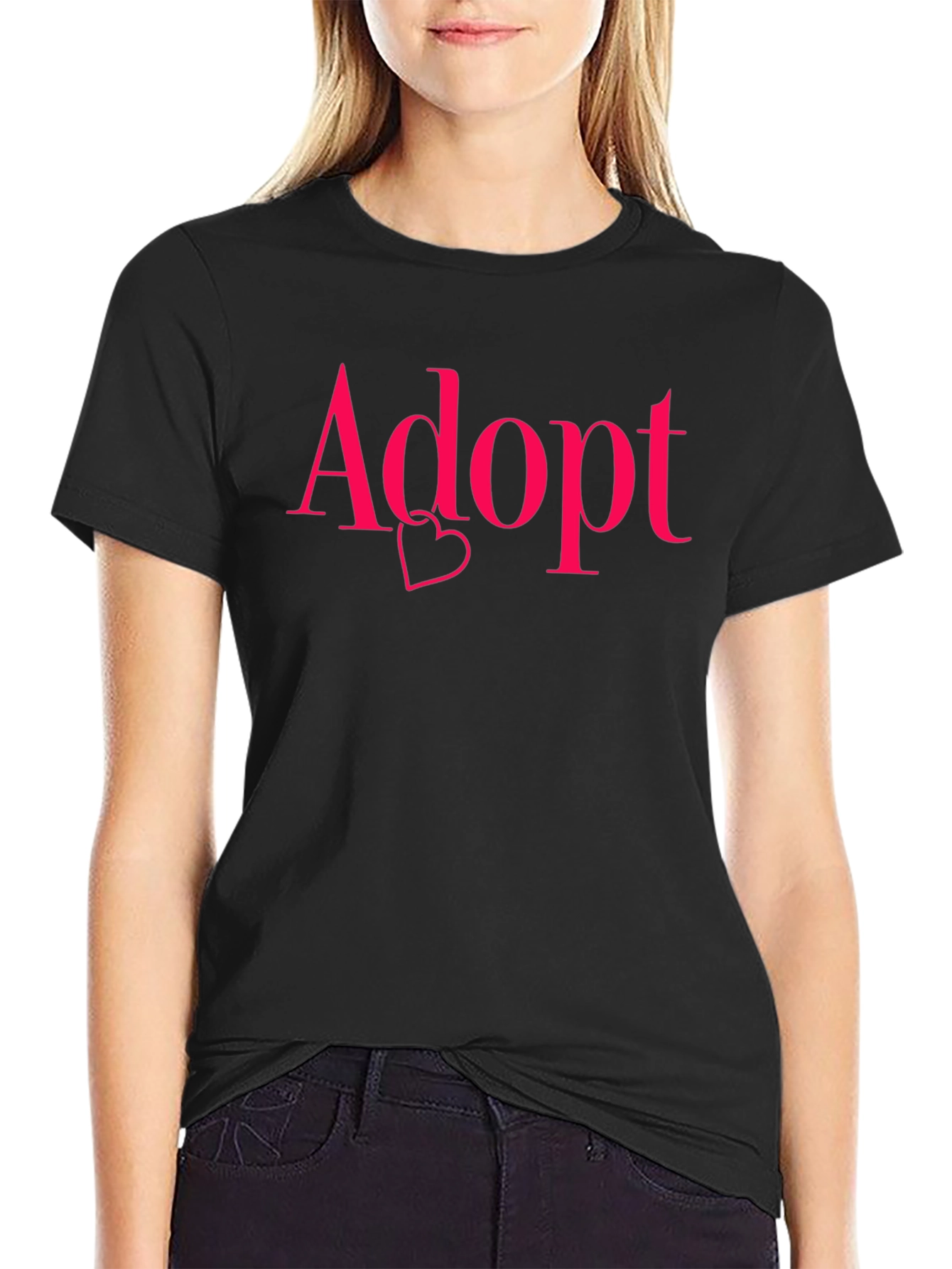 Adopt with Heart Graphic Tee