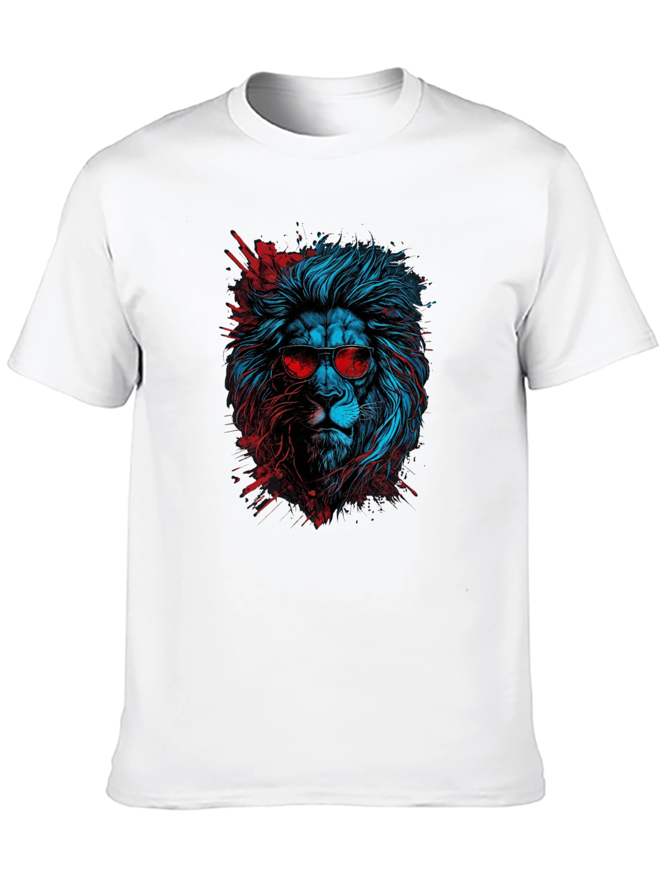 Cool Lion Graphic Tee - Black